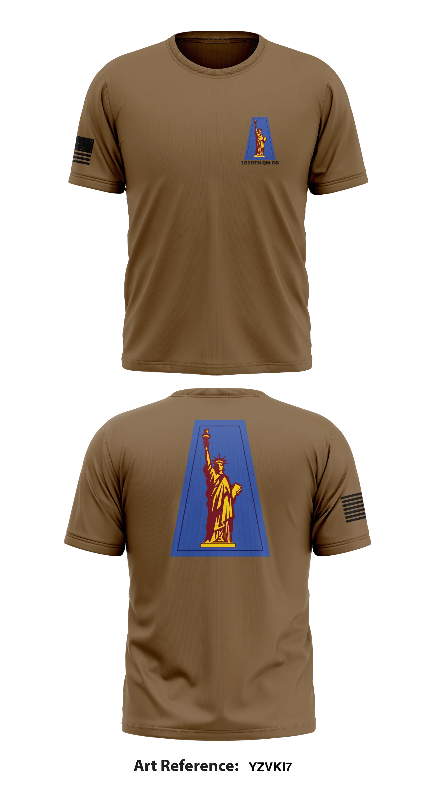 1019th QM CO Store 1 Core Men's SS Performance Tee - YZvkI7