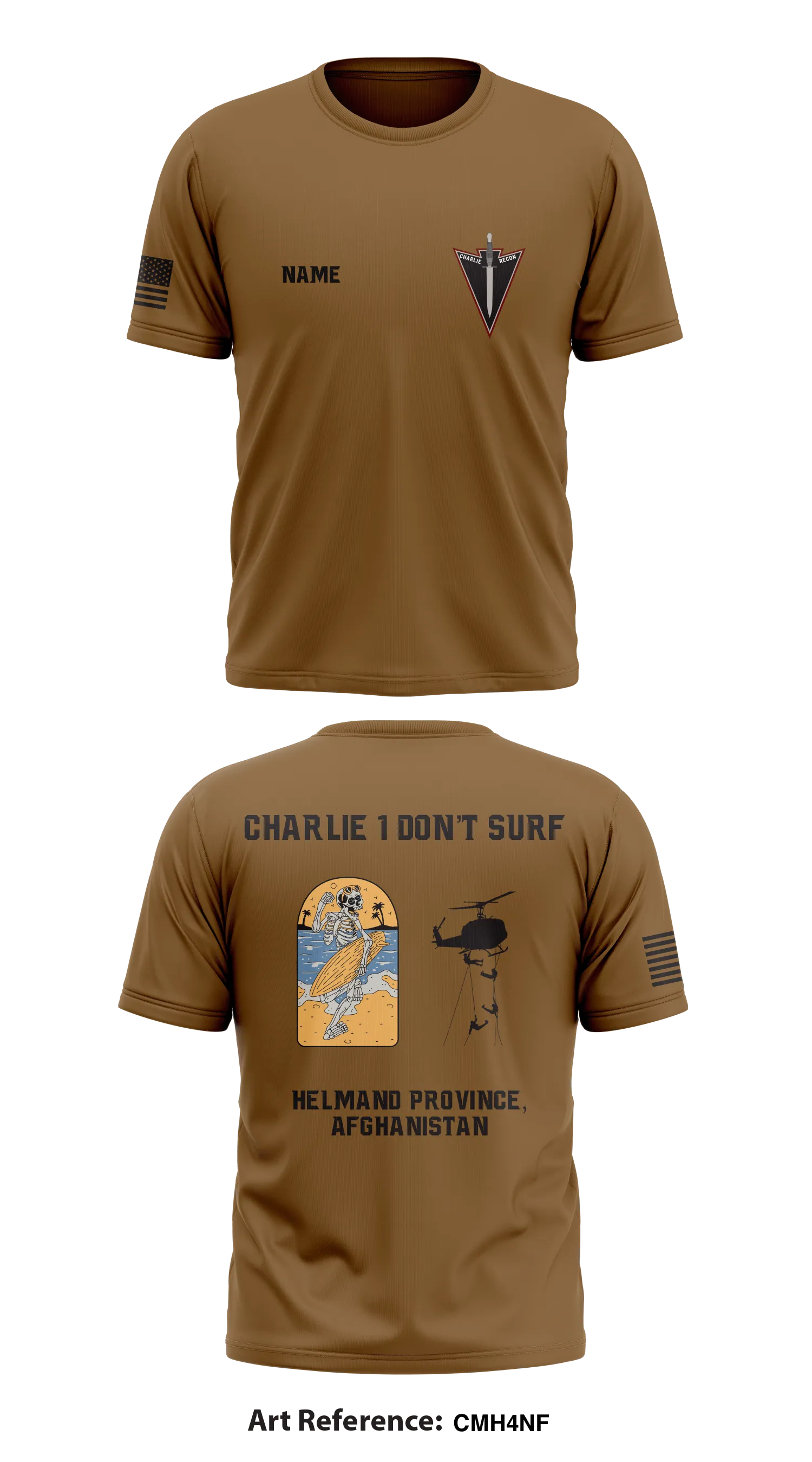 1st Platoon, Charlie Troop, 3-71 CAV Store 1 Core Men's SS Performance Tee - cmh4nf