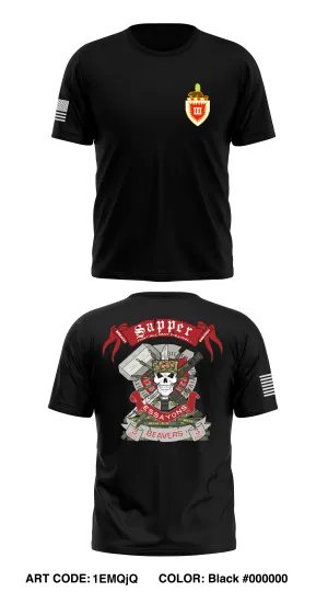3D Brigade Engineer Battalion Store 1 Core Men's SS Performance Tee - 1EMQjQ