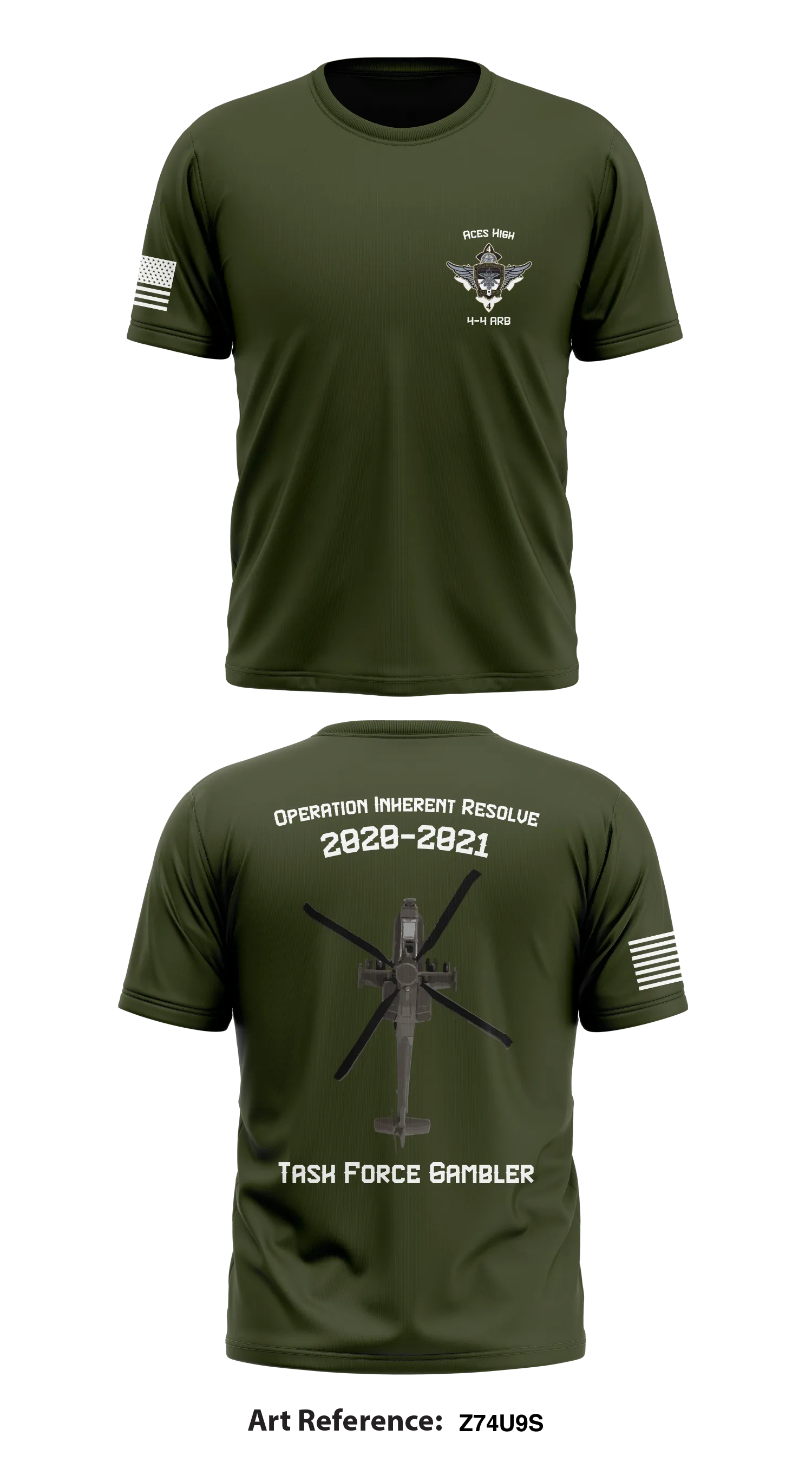 4-4 Attack Reconaissance Battalion Store 1 Core Men's SS Performance Tee - Z74u9S