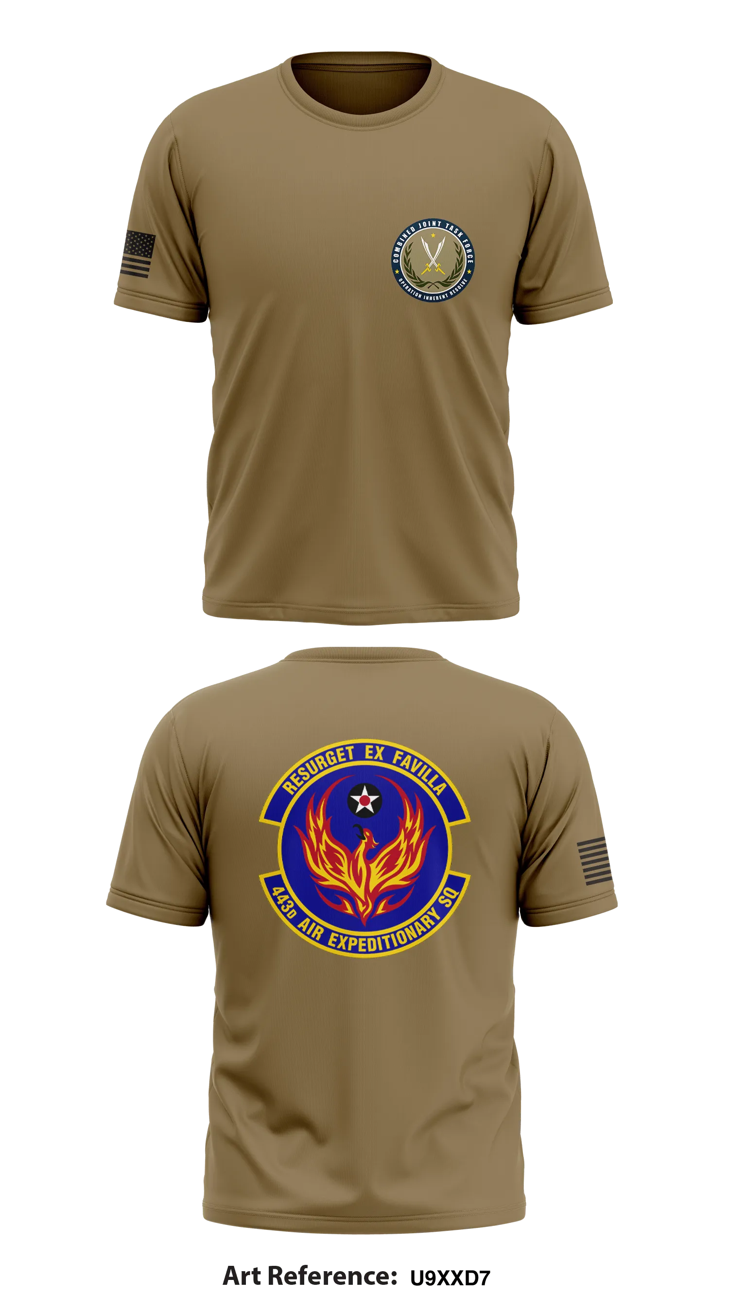 443D Air Expeditionary Sq Store 1 Core Men's SS Performance Tee - u9xxd7