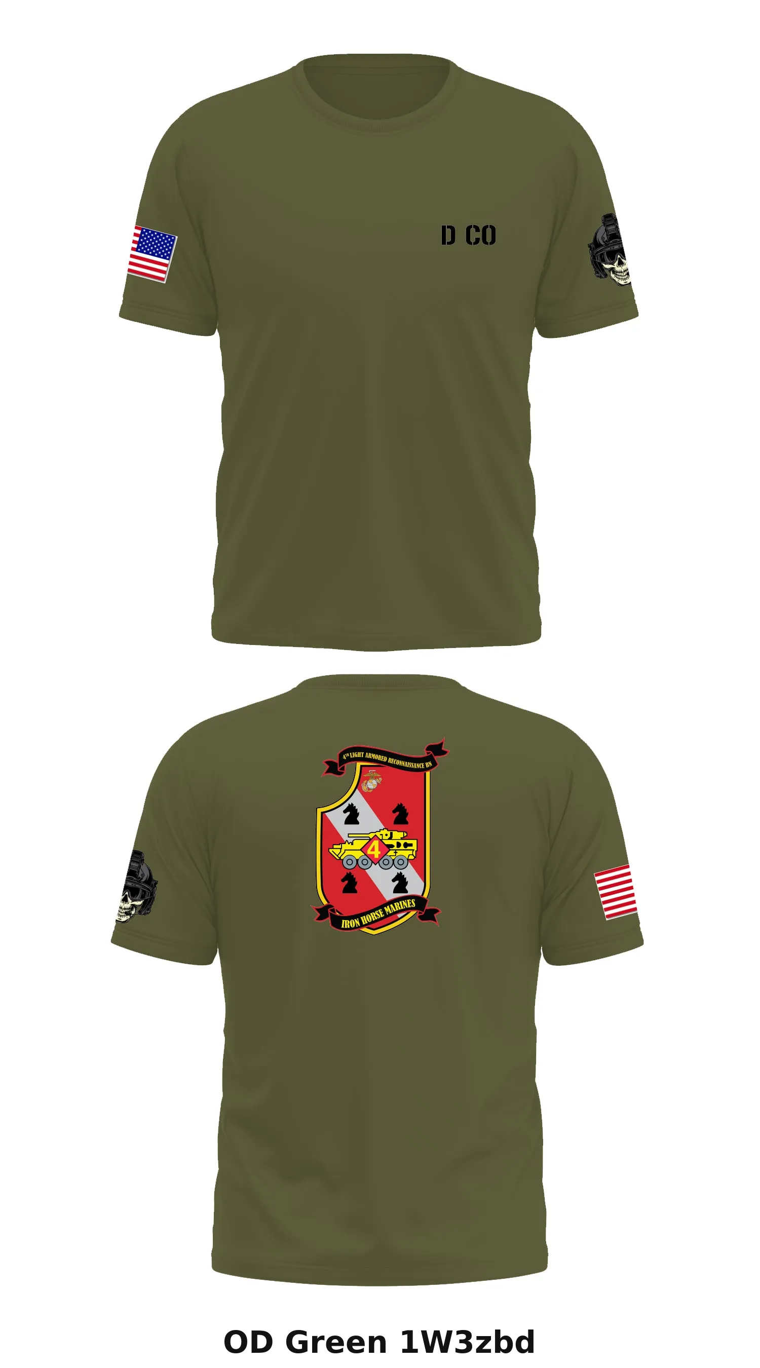 4th LAR. Delta Company  Store 1 Core Men's SS Performance Tee - 1W3zbd