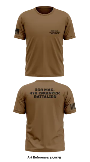 569 Mac , 4th Engineer Battalion  Store 1 Core Men's SS Performance Tee - 8aAwPb