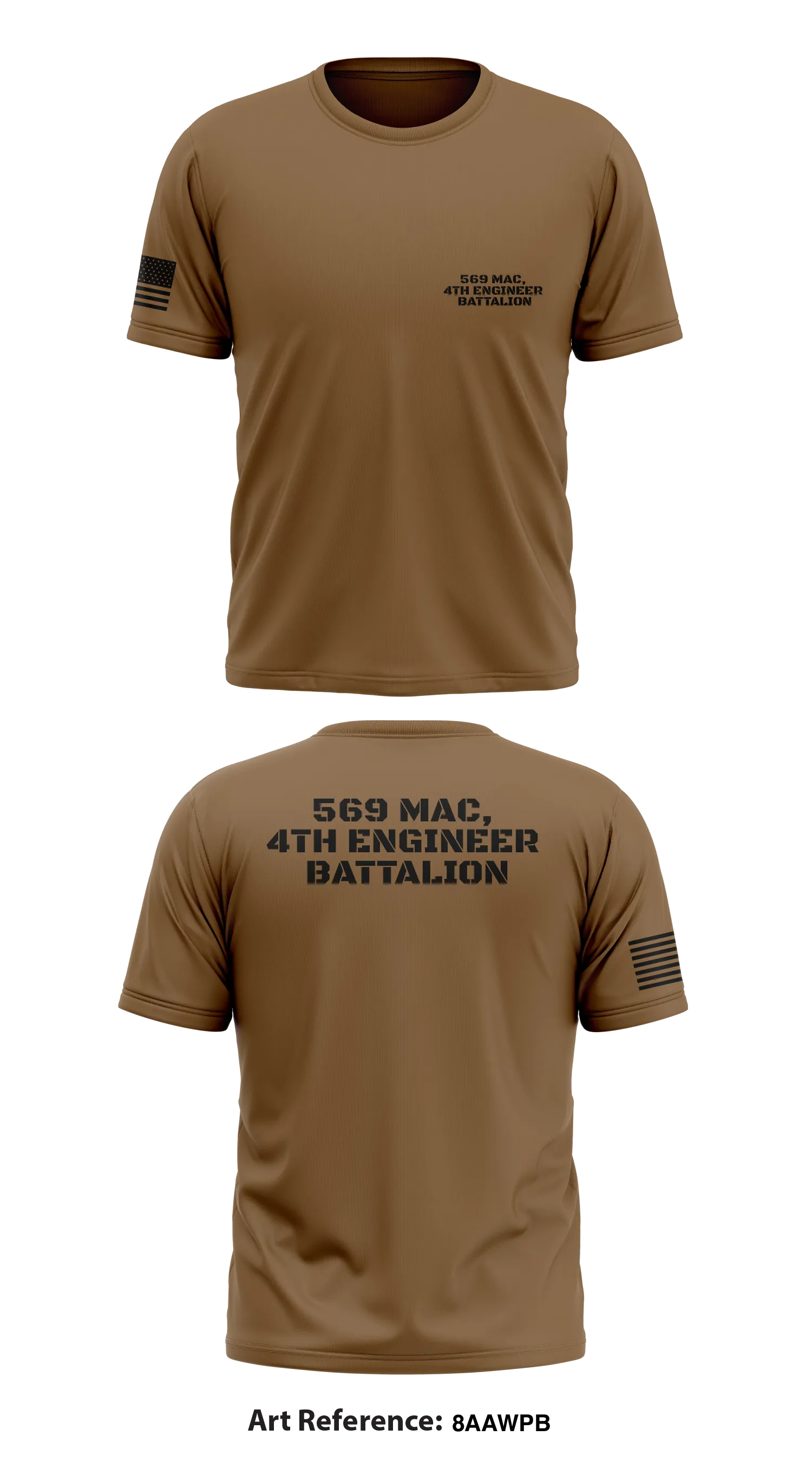 569 Mac , 4th Engineer Battalion  Store 1 Core Men's SS Performance Tee - 8aAwPb