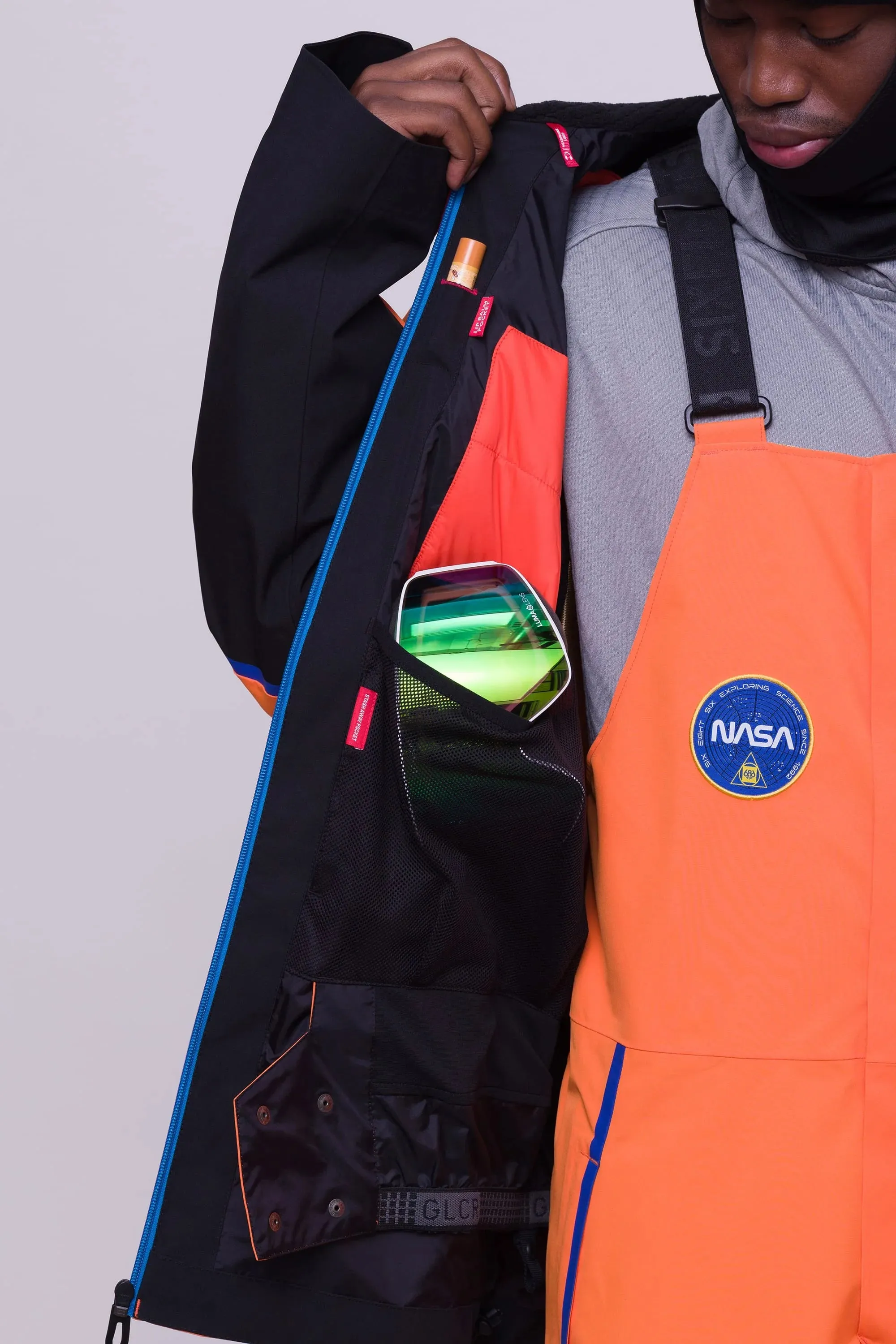 686 Exploration Thermograph Jacket Mens NASA Orange Black