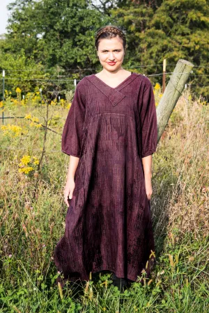7208 Blue Moon Dress Red Plum Flannel-P