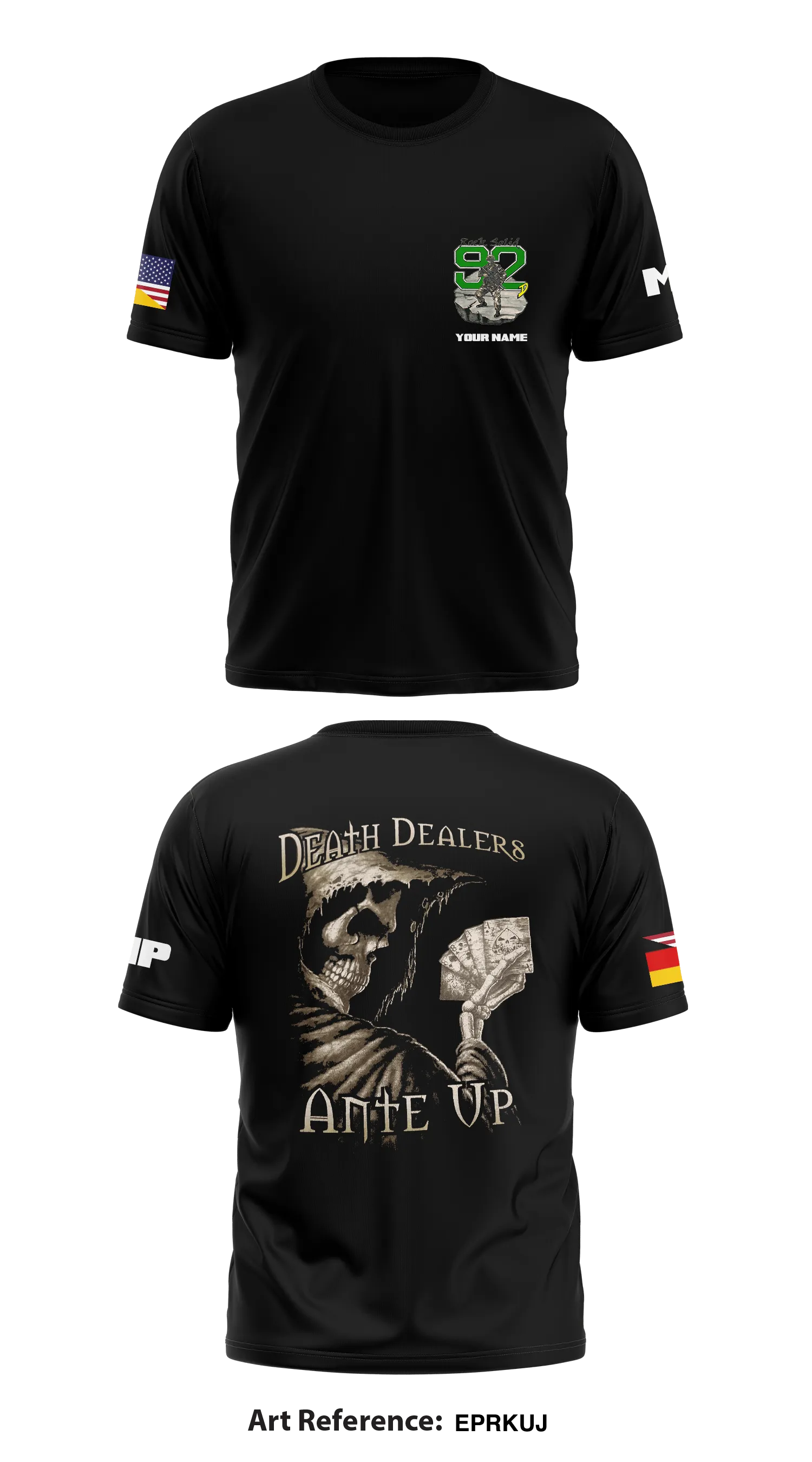 92nd MP Co -Rock Solid- Store 1 Core Men's SS Performance Tee - eprkuj