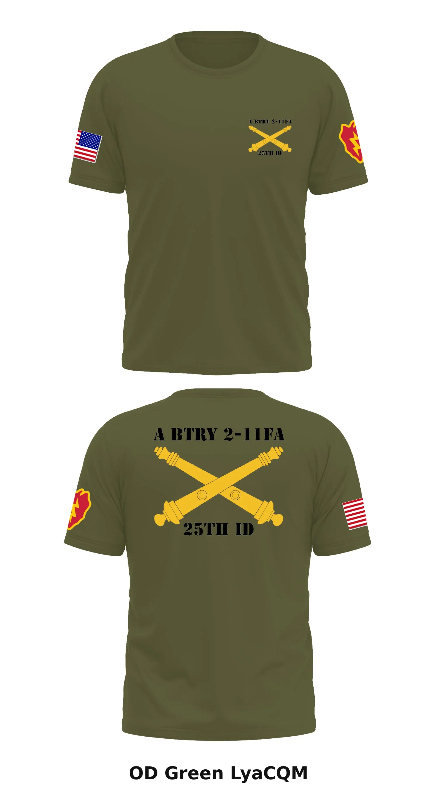A Btry 2-11FA 25th ID Store 1 Core Men's SS Performance Tee - LyaCQM
