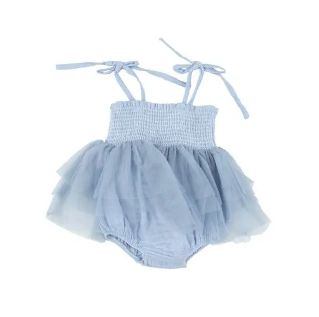 Angel Dear | Dusty Blue Solid Muslin Tutu Bubble