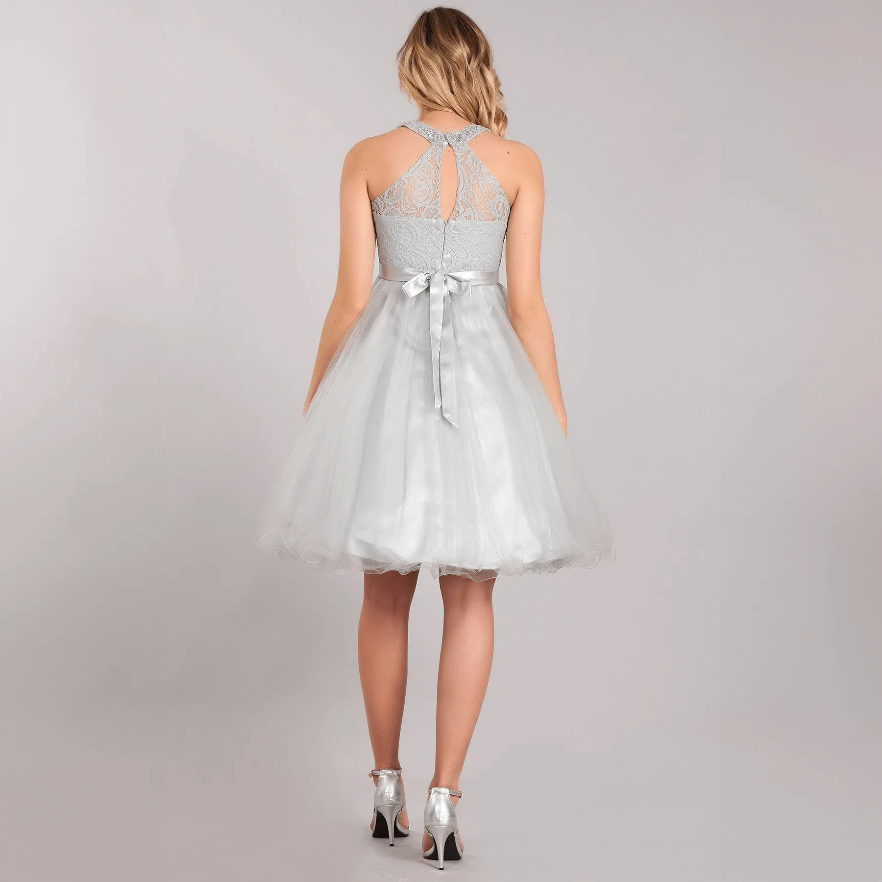 Arabella Dress - Silver Grey