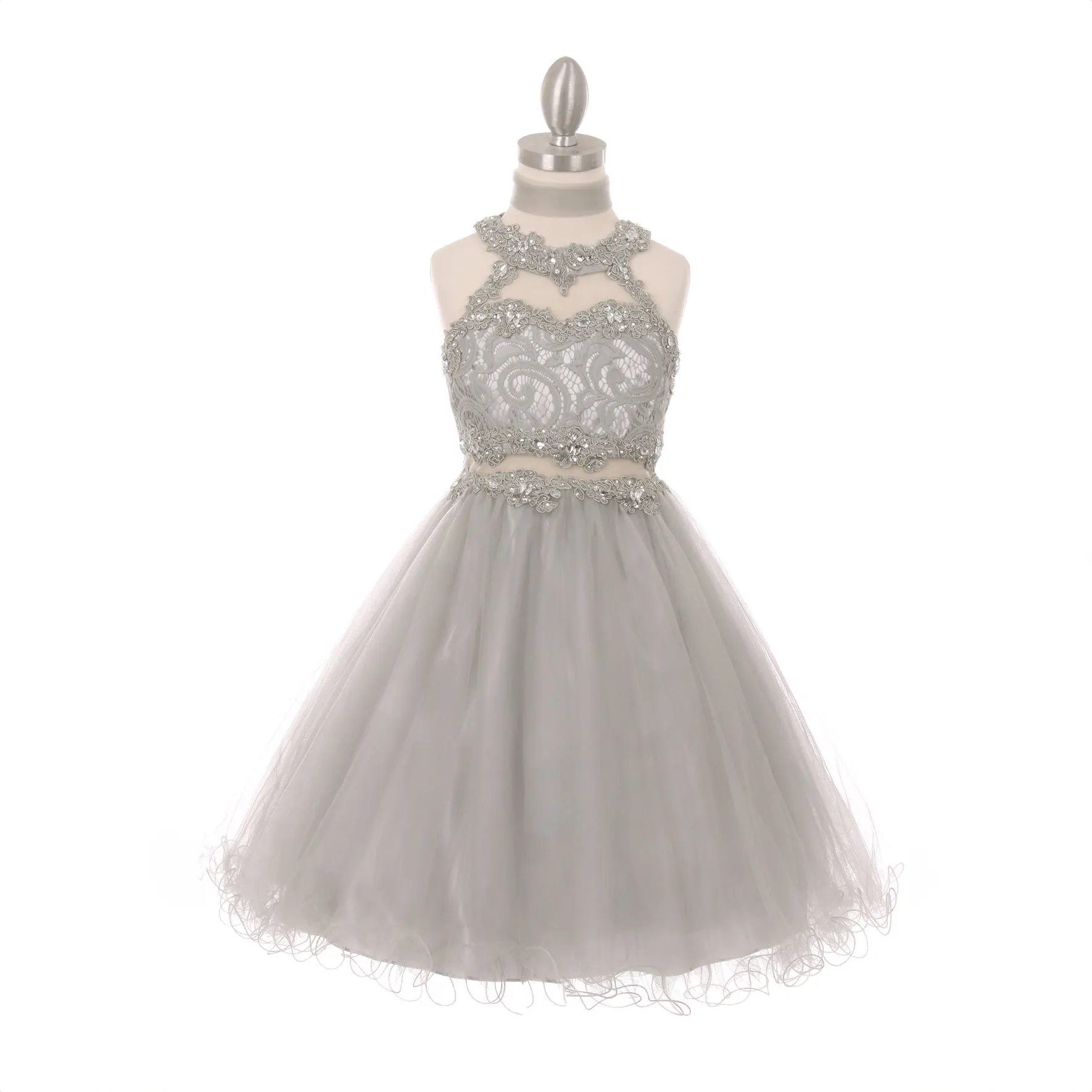 Arabella Dress - Silver Grey