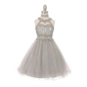 Arabella Dress - Silver Grey