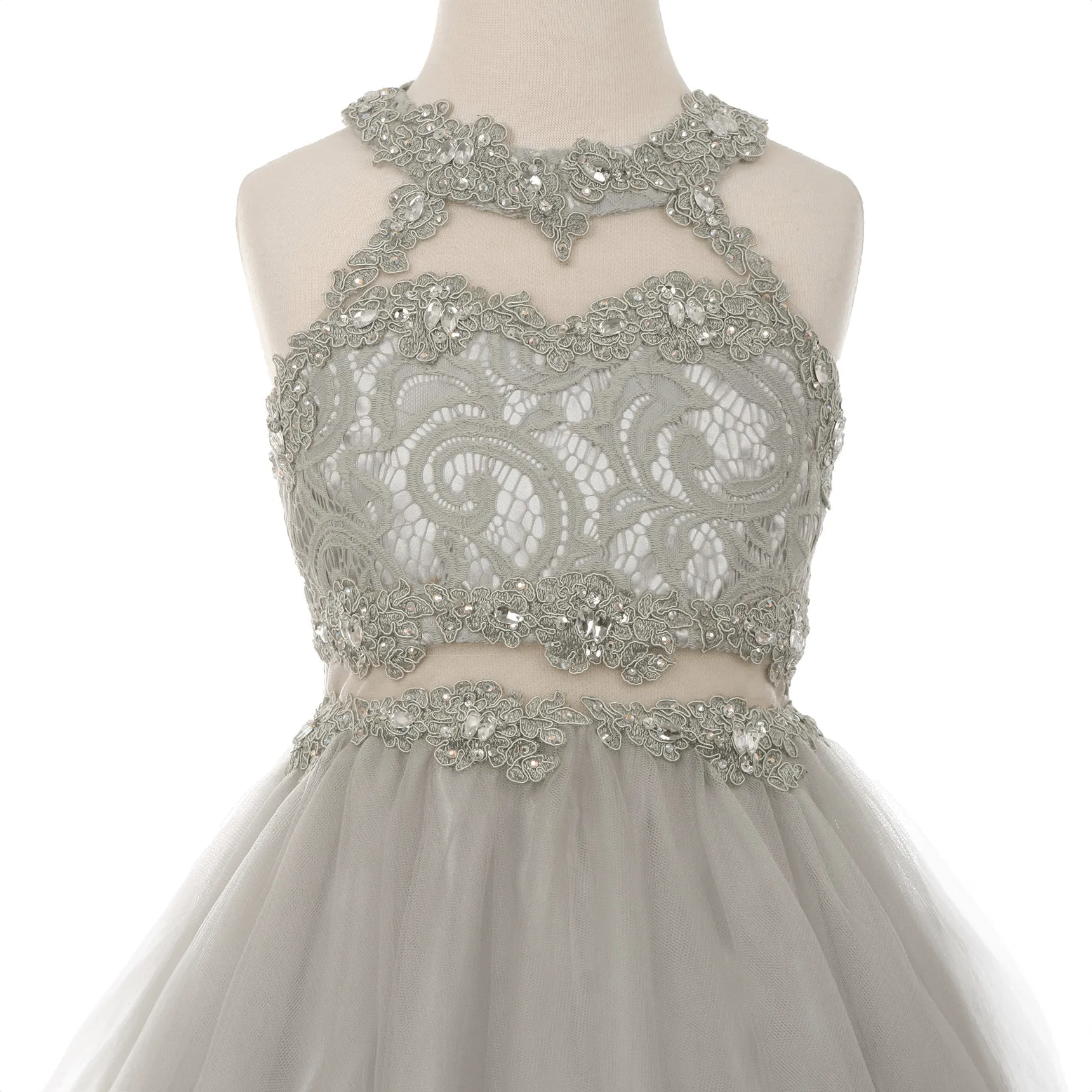 Arabella Dress - Silver Grey