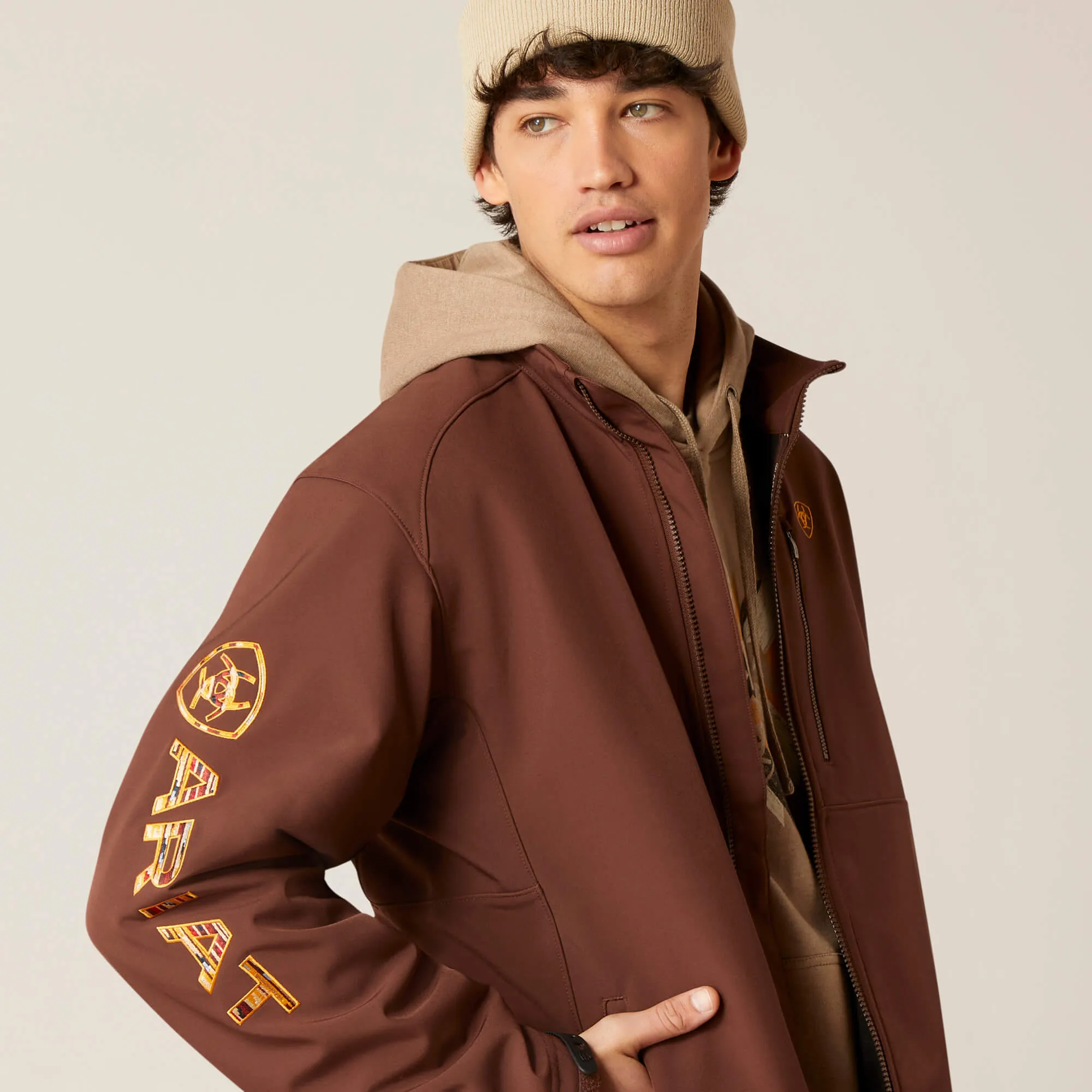 Ariat Men's Shaved Chocolate Chimayo Logo 2.0 Jacket
