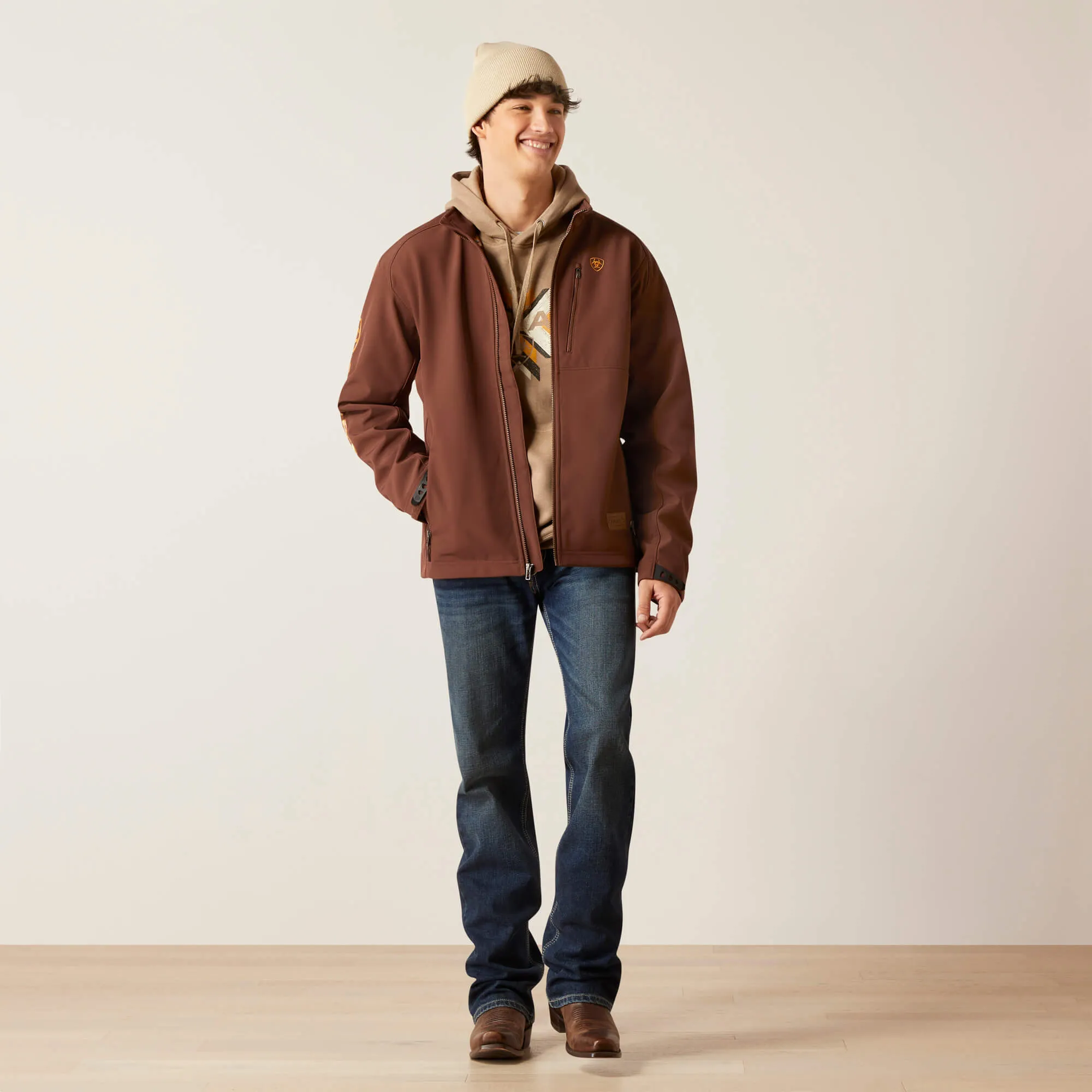 Ariat Men's Shaved Chocolate Chimayo Logo 2.0 Jacket