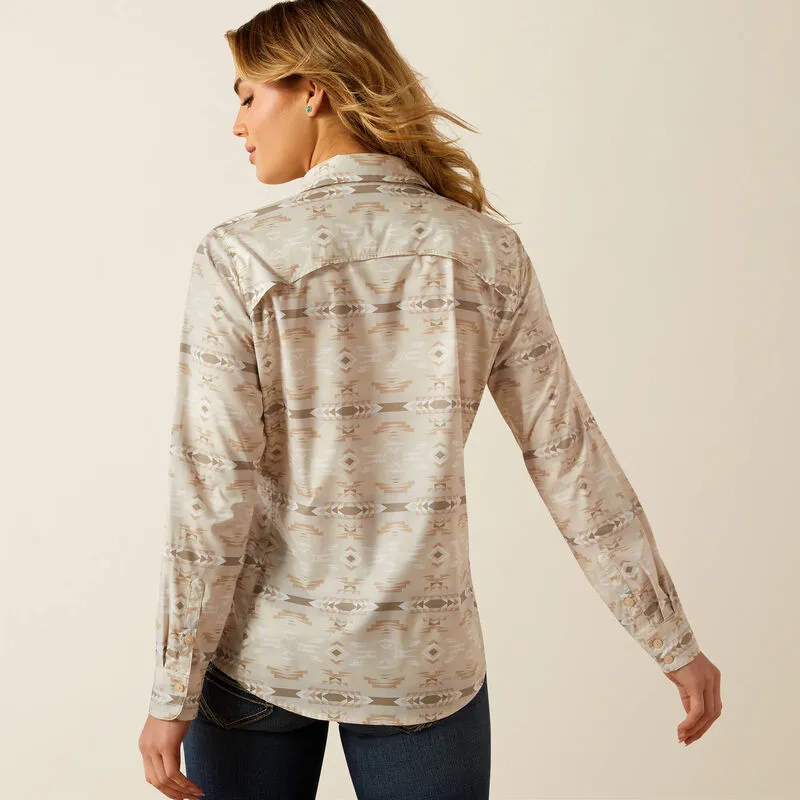 Ariat Women's Sandstone Southwest Print Button-Down VentTEK Stretch Blouse