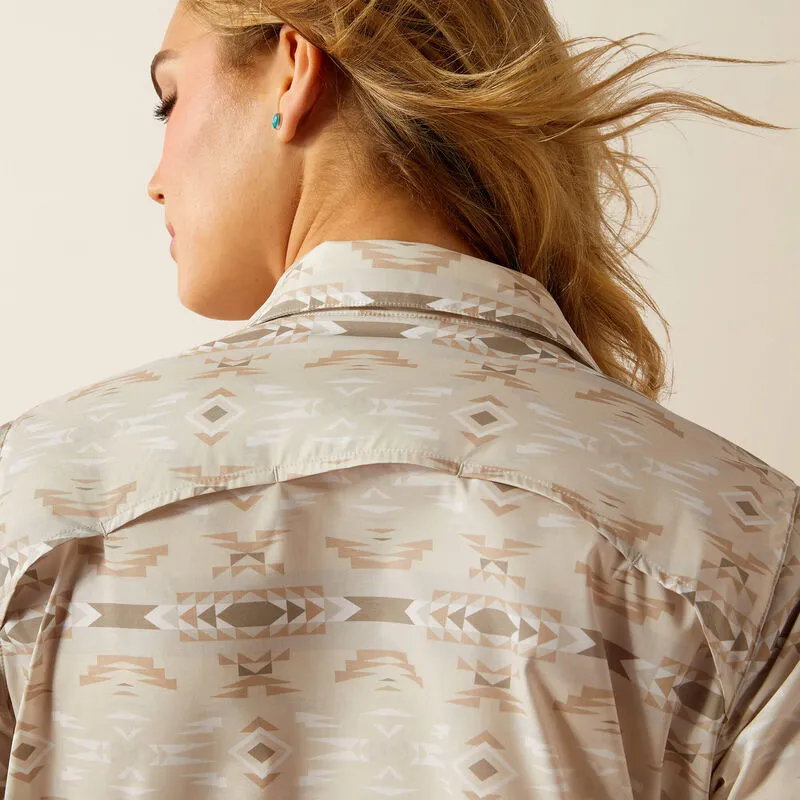 Ariat Women's Sandstone Southwest Print Button-Down VentTEK Stretch Blouse