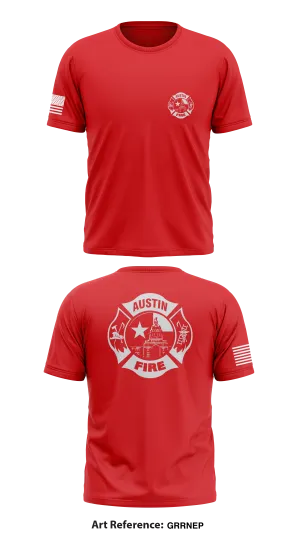 Austin Fire Department Store 1 Core Men's SS Performance Tee - grrNeP