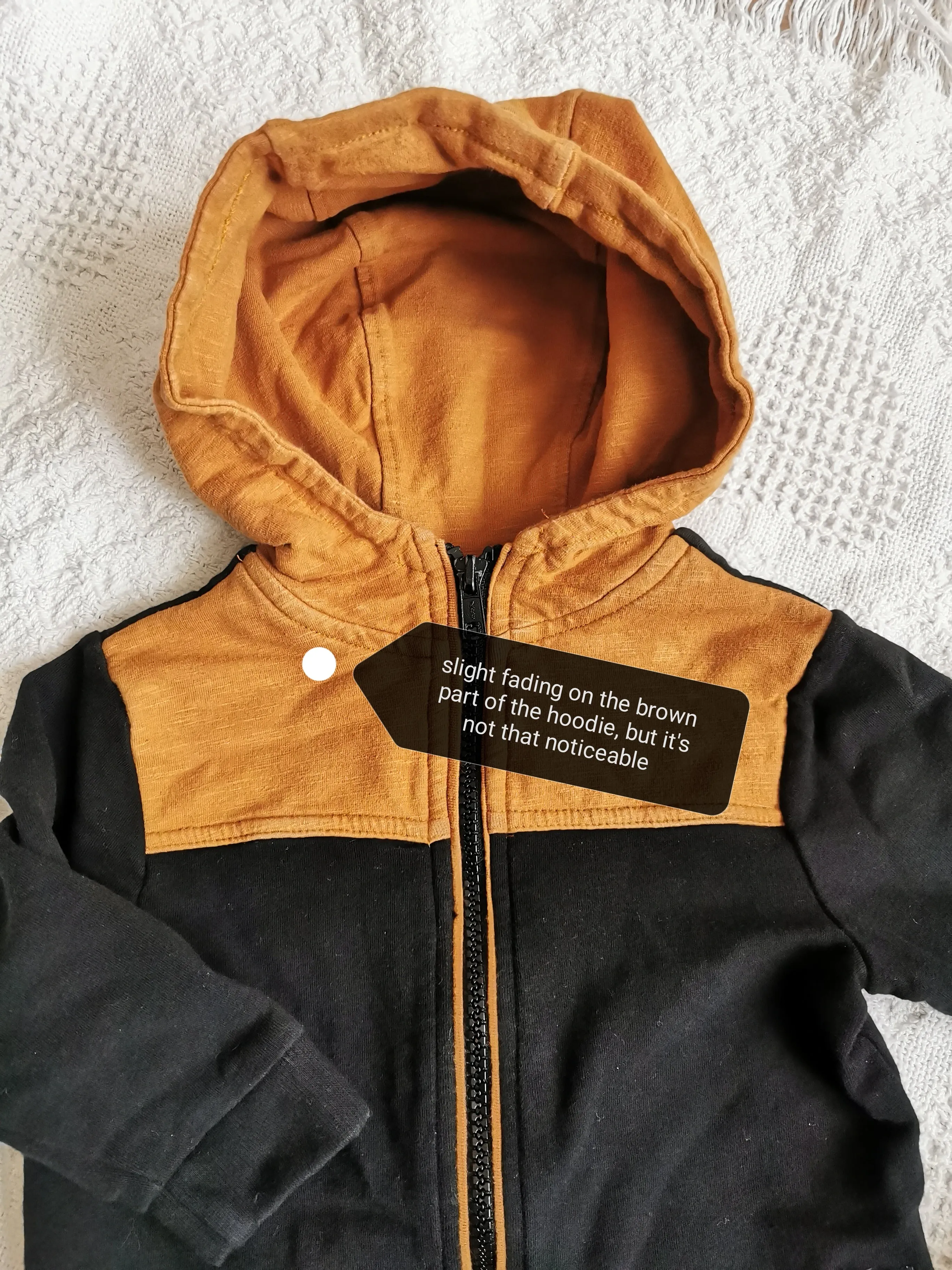 BABY BOY SIZE 6/9 MONTHS - FIERCE FRANK, 2 Piece Matching Outfit, Hoodie & Sweatpants VGUC B24