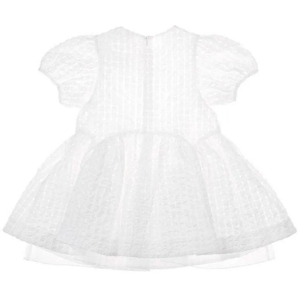 Baby Girls White Dress With Bow