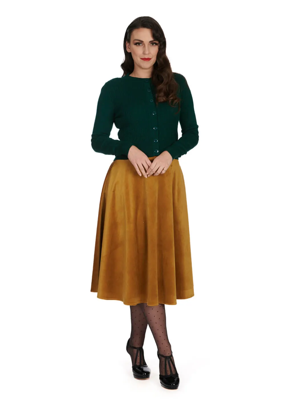 Banned Sylvia 50's Cardigan Dark Green