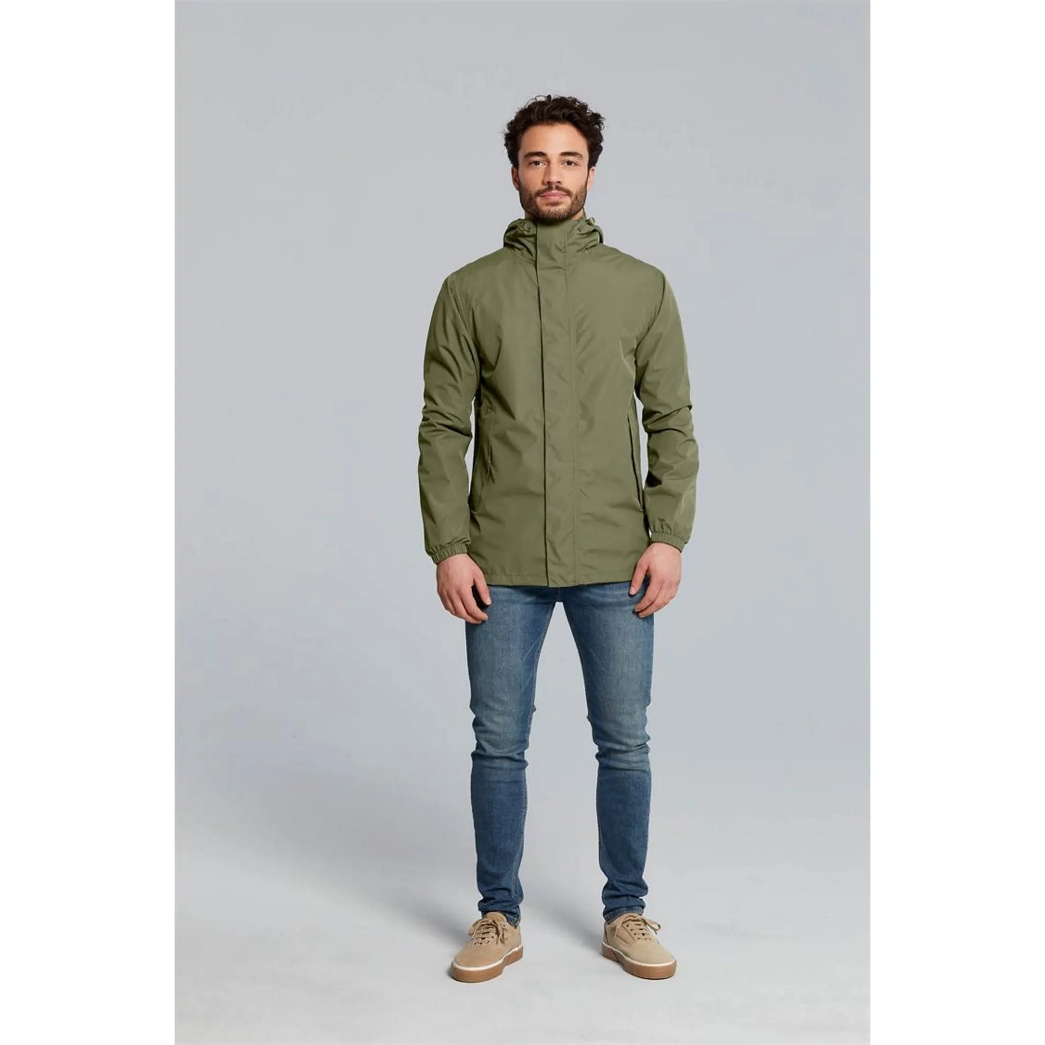 Basil Hoga Unisex Bicycle Rain Jacket Olive Green