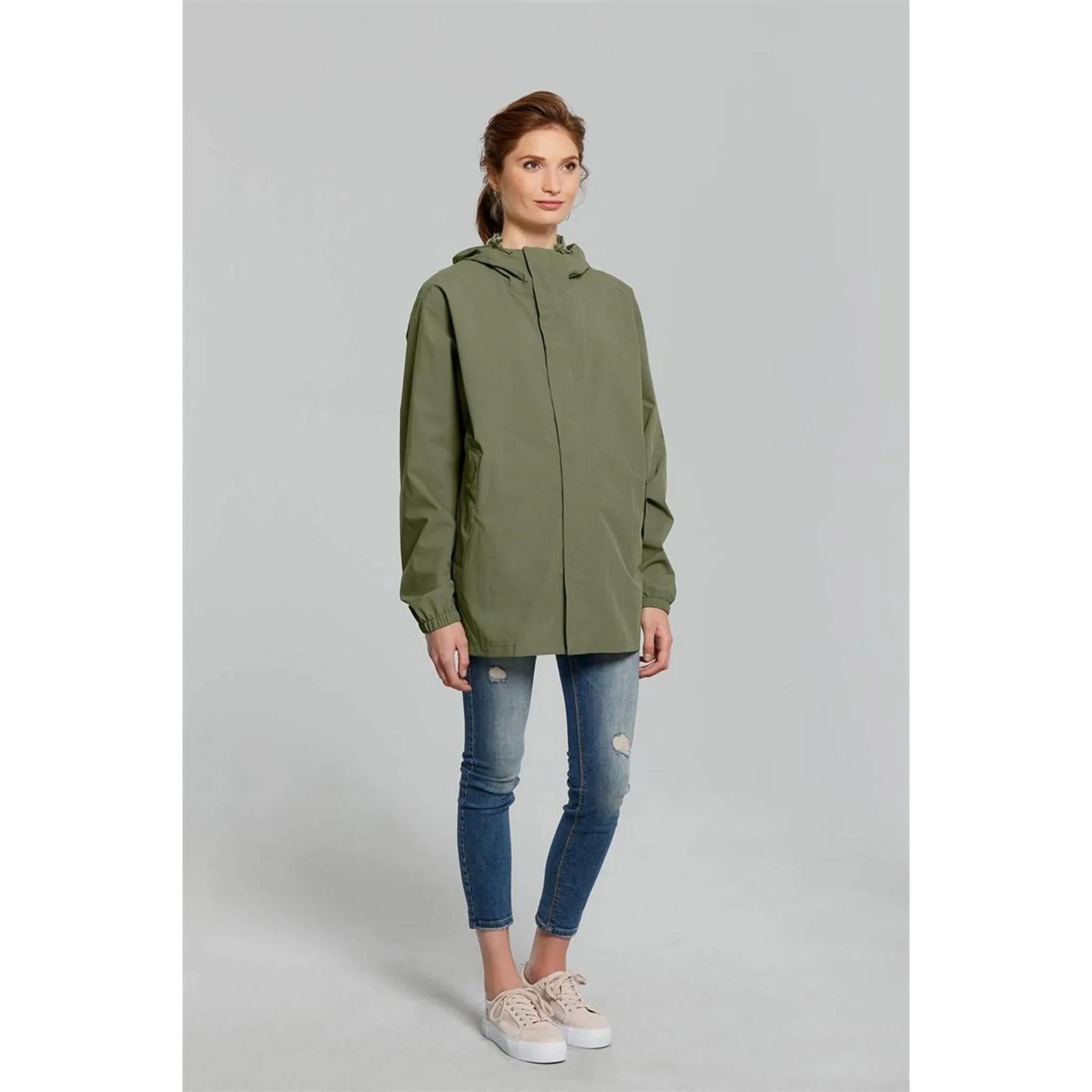 Basil Hoga Unisex Bicycle Rain Jacket Olive Green