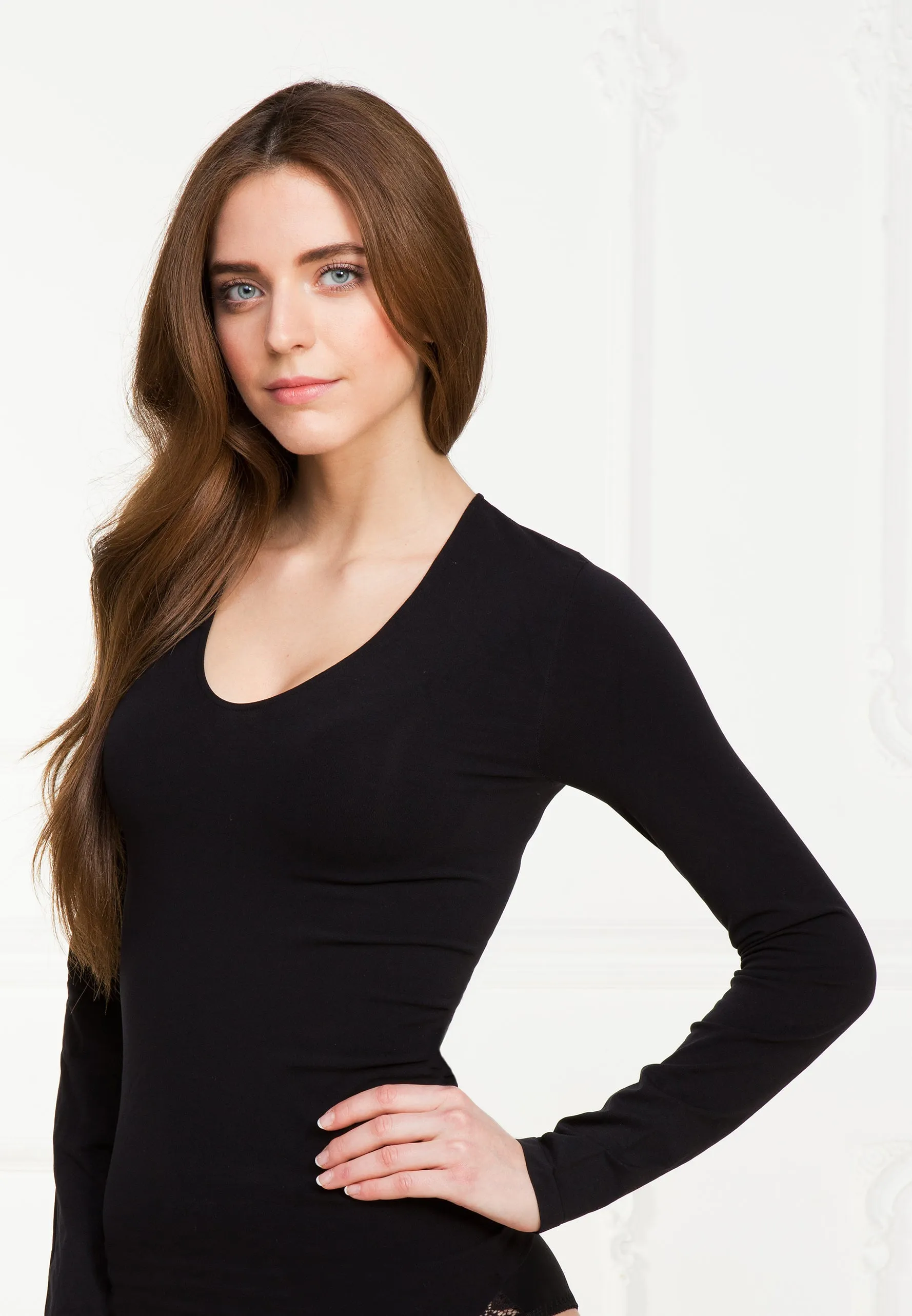 BELLISSIMA Scoop Neck Long Sleeve BASICS