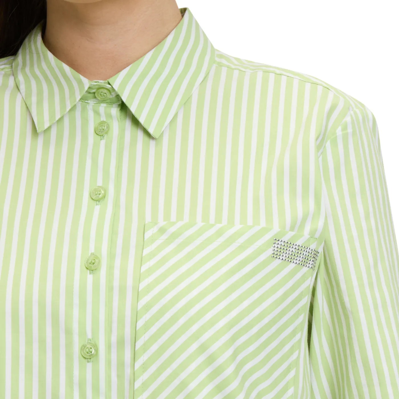 Betty Barclay Blouse Green/White