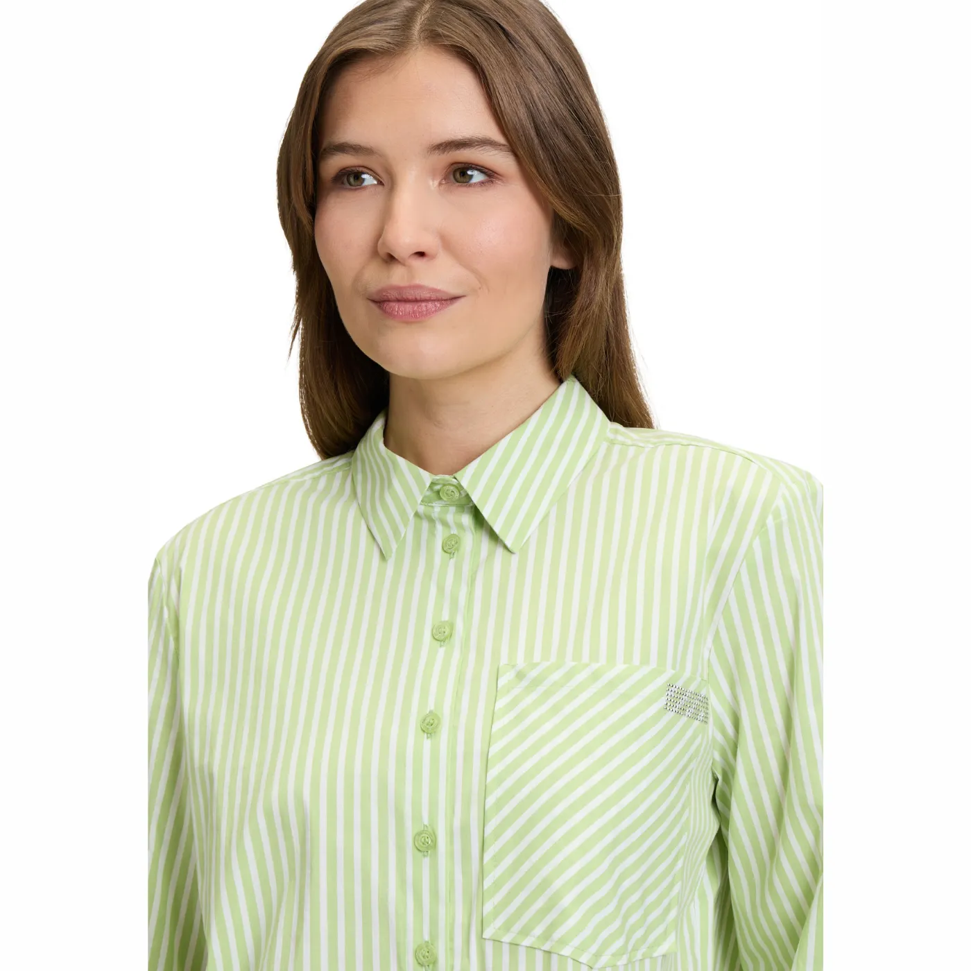 Betty Barclay Blouse Green/White