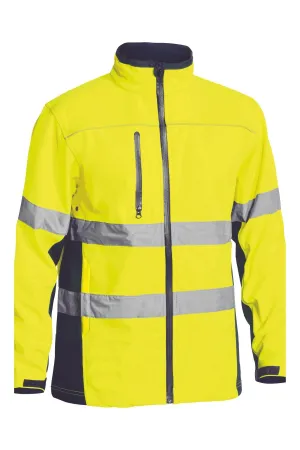 Bisley Hi Vis Soft Shell Taped Jacket
