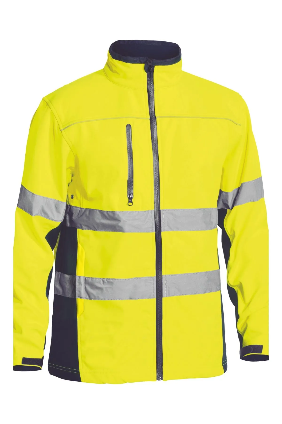 Bisley Hi Vis Soft Shell Taped Jacket