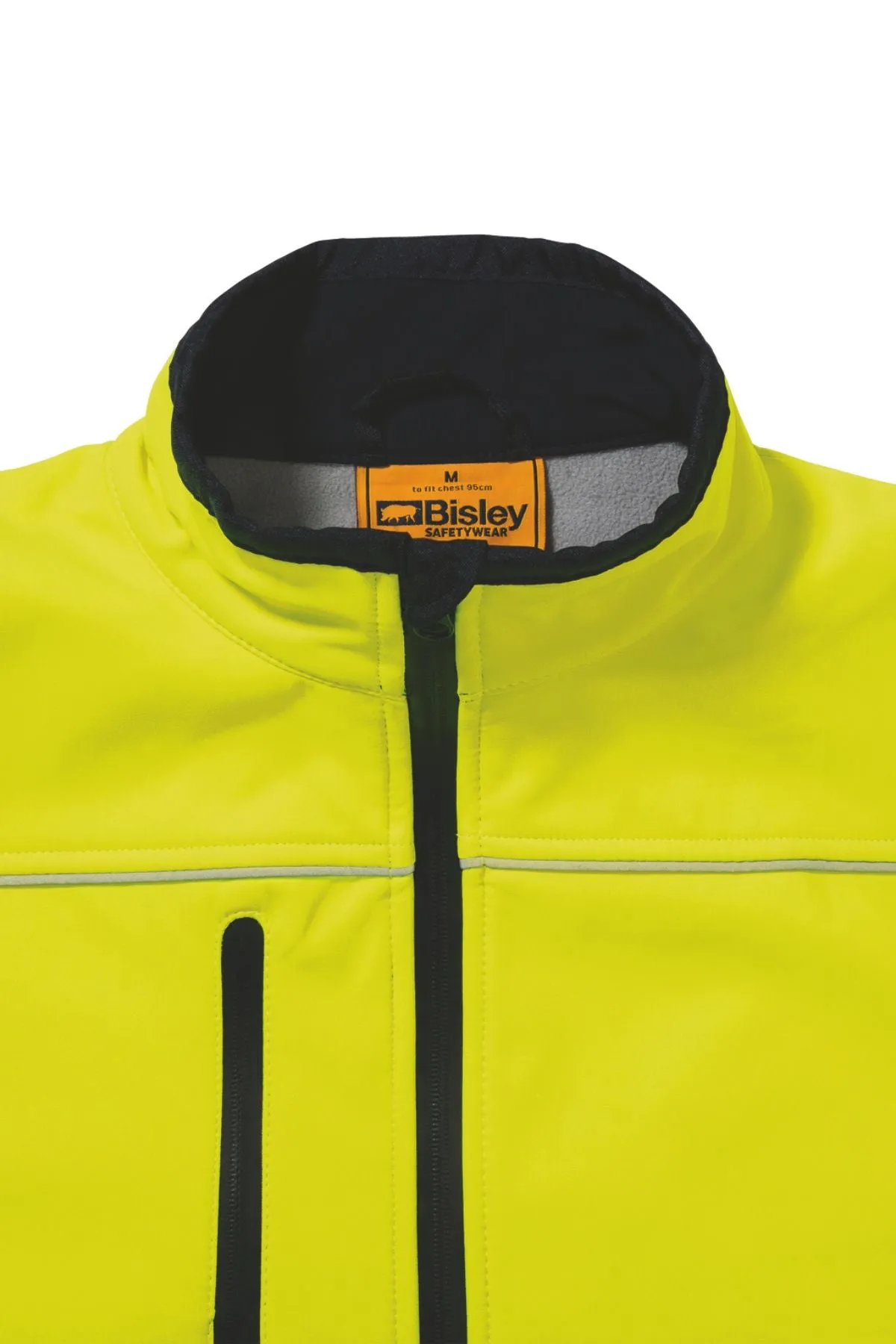 Bisley Hi Vis Soft Shell Taped Jacket