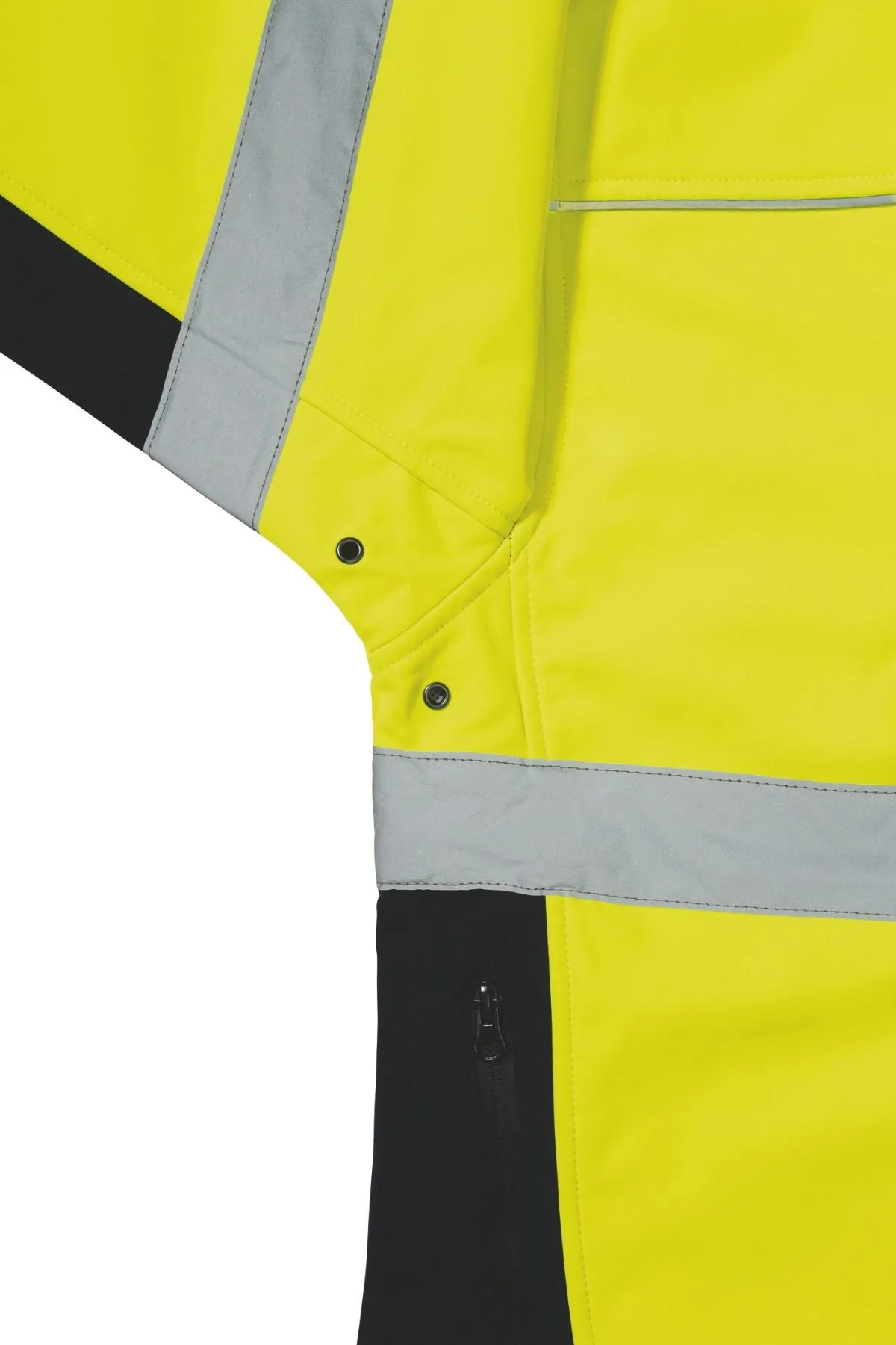 Bisley Hi Vis Soft Shell Taped Jacket