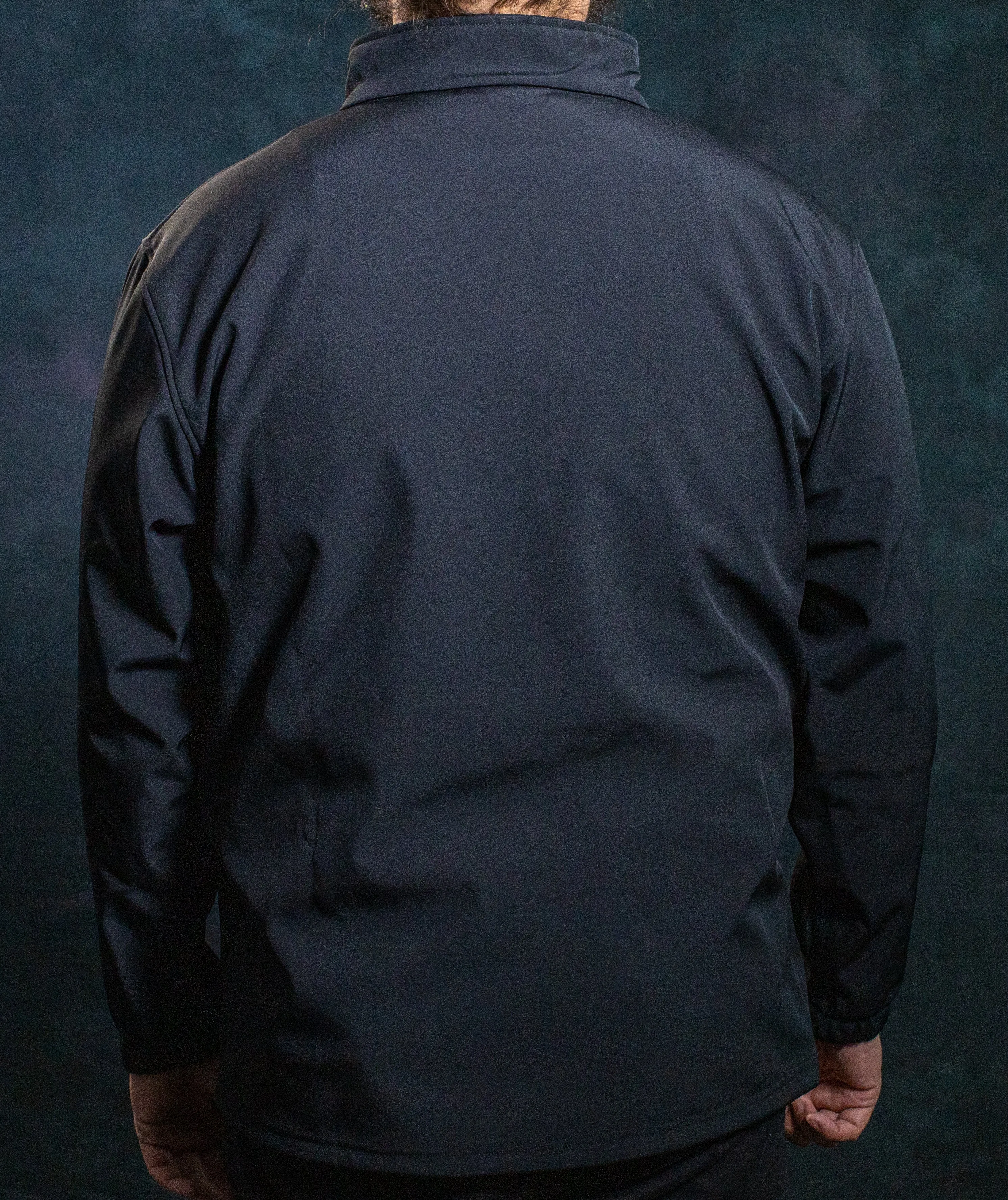 BJ1- 3-LAYER SOFT SHELL JACKET W/ BAC LOGO - BLACK