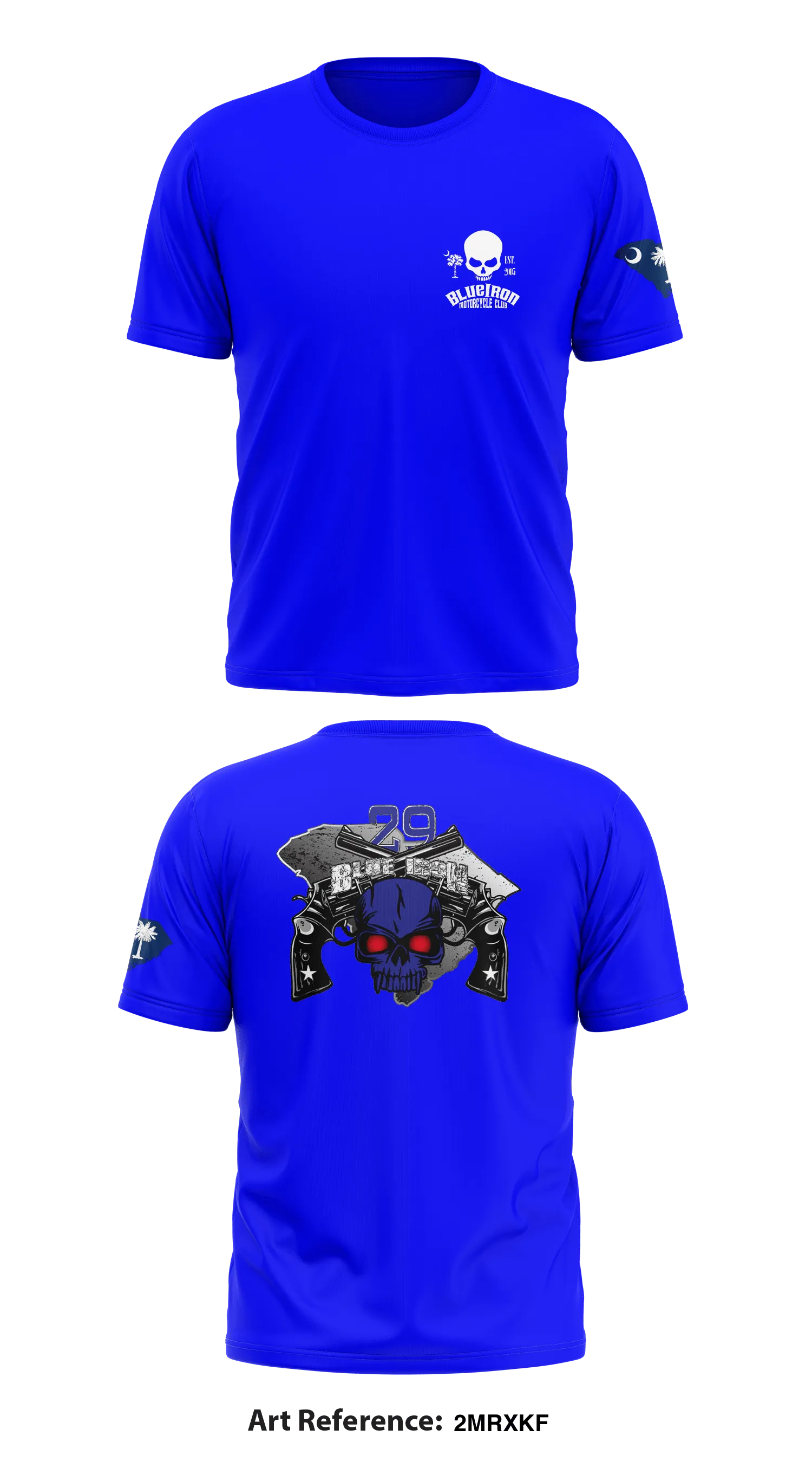 Blue Iron LE/MC South Carolina Original Store 1 Core Men's SS Performance Tee - 2MRxkf
