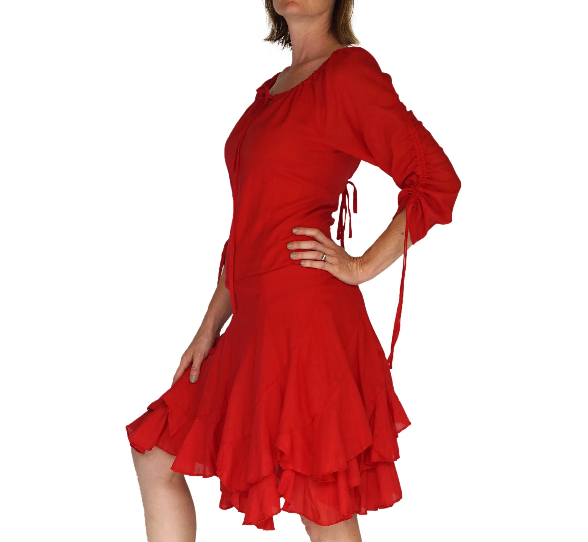 'Bonny Dress'  - Red