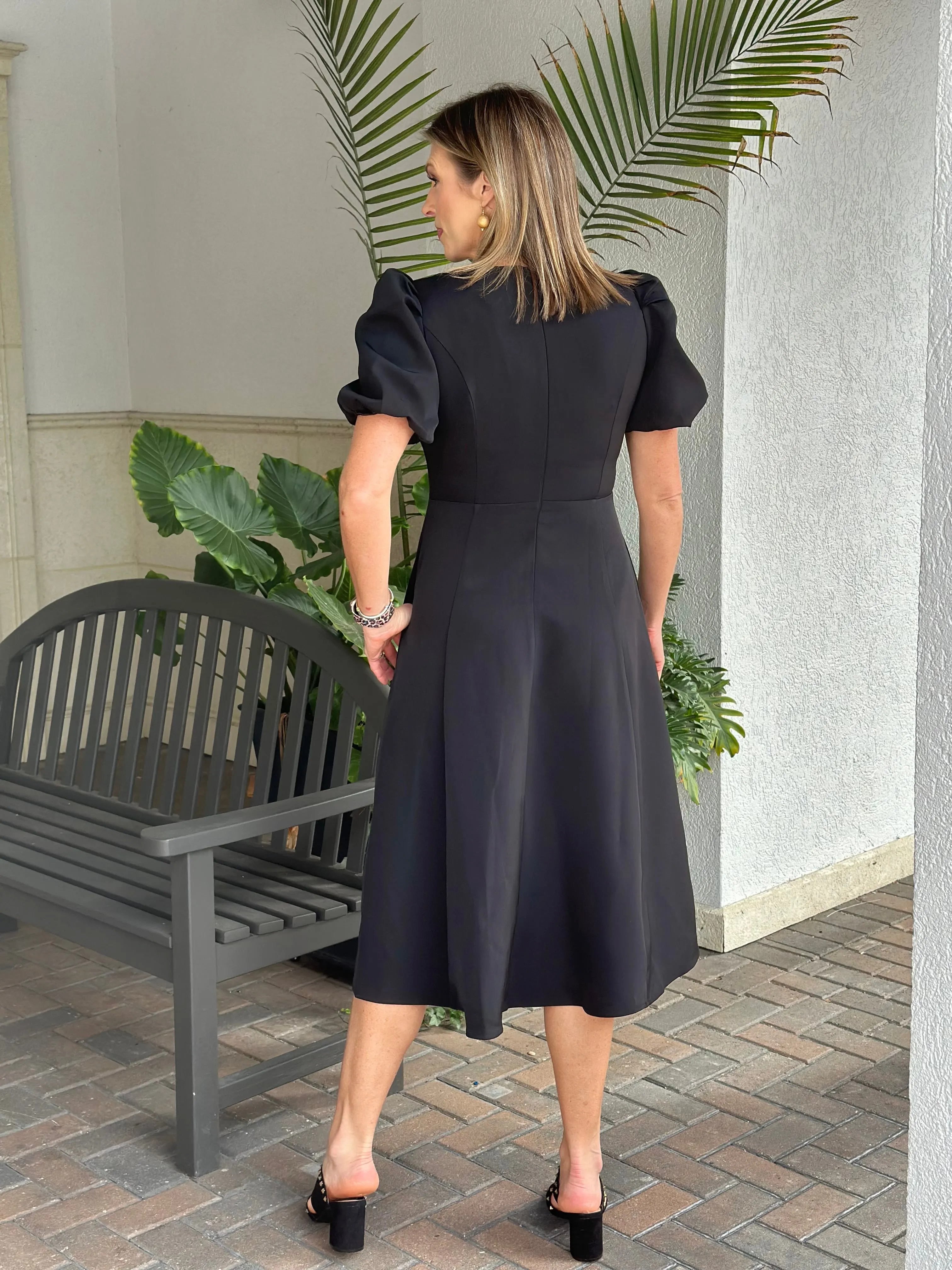 Bow Effortless Elegance Midi Dress