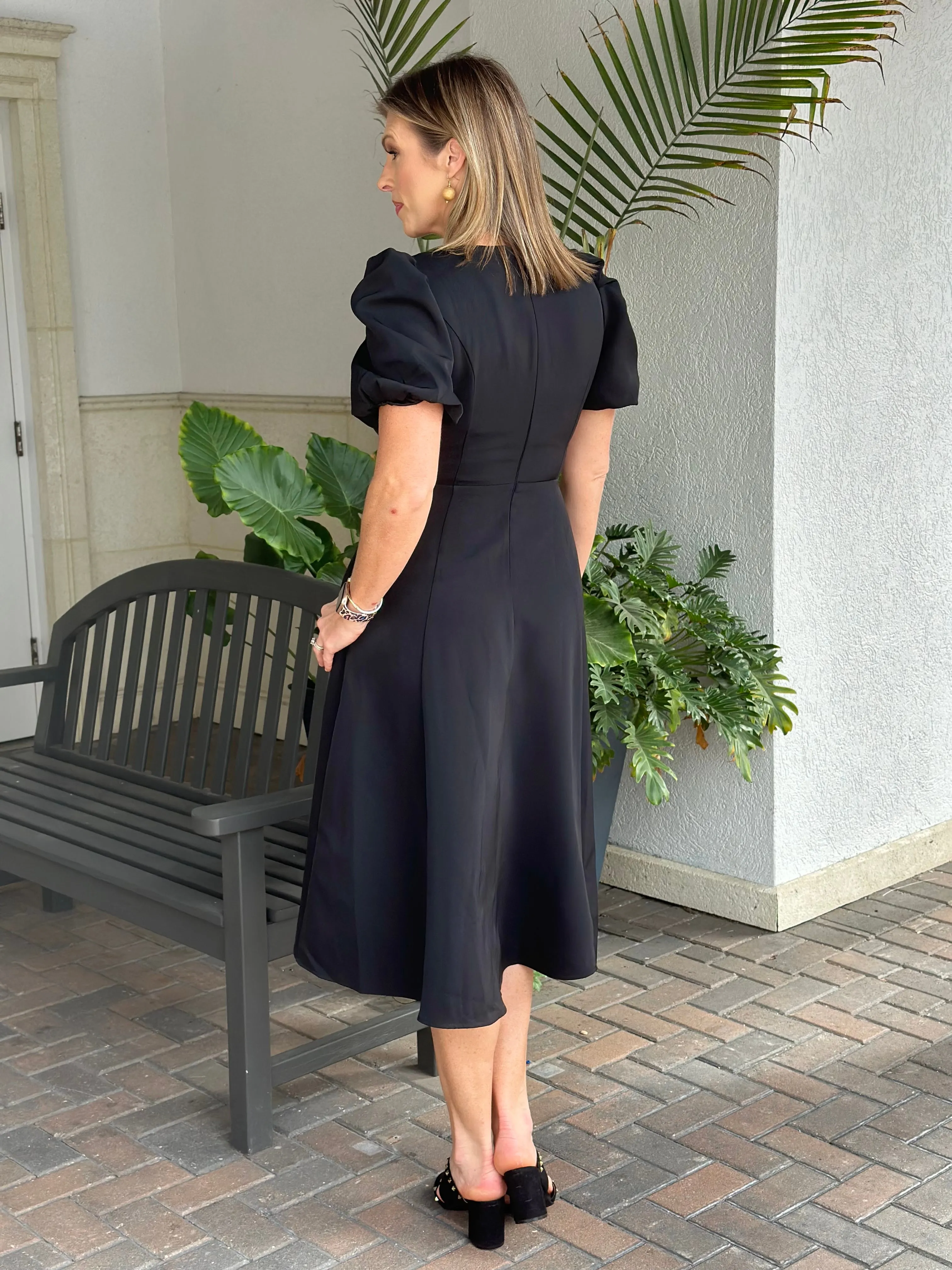Bow Effortless Elegance Midi Dress