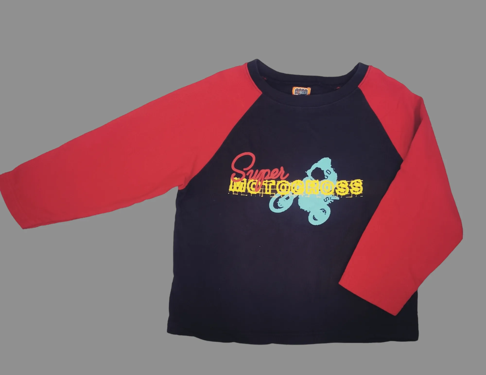 BOY SIZE 9/10 YEARS - RAGAZZI, Soft Motocross Sweater EUC B31