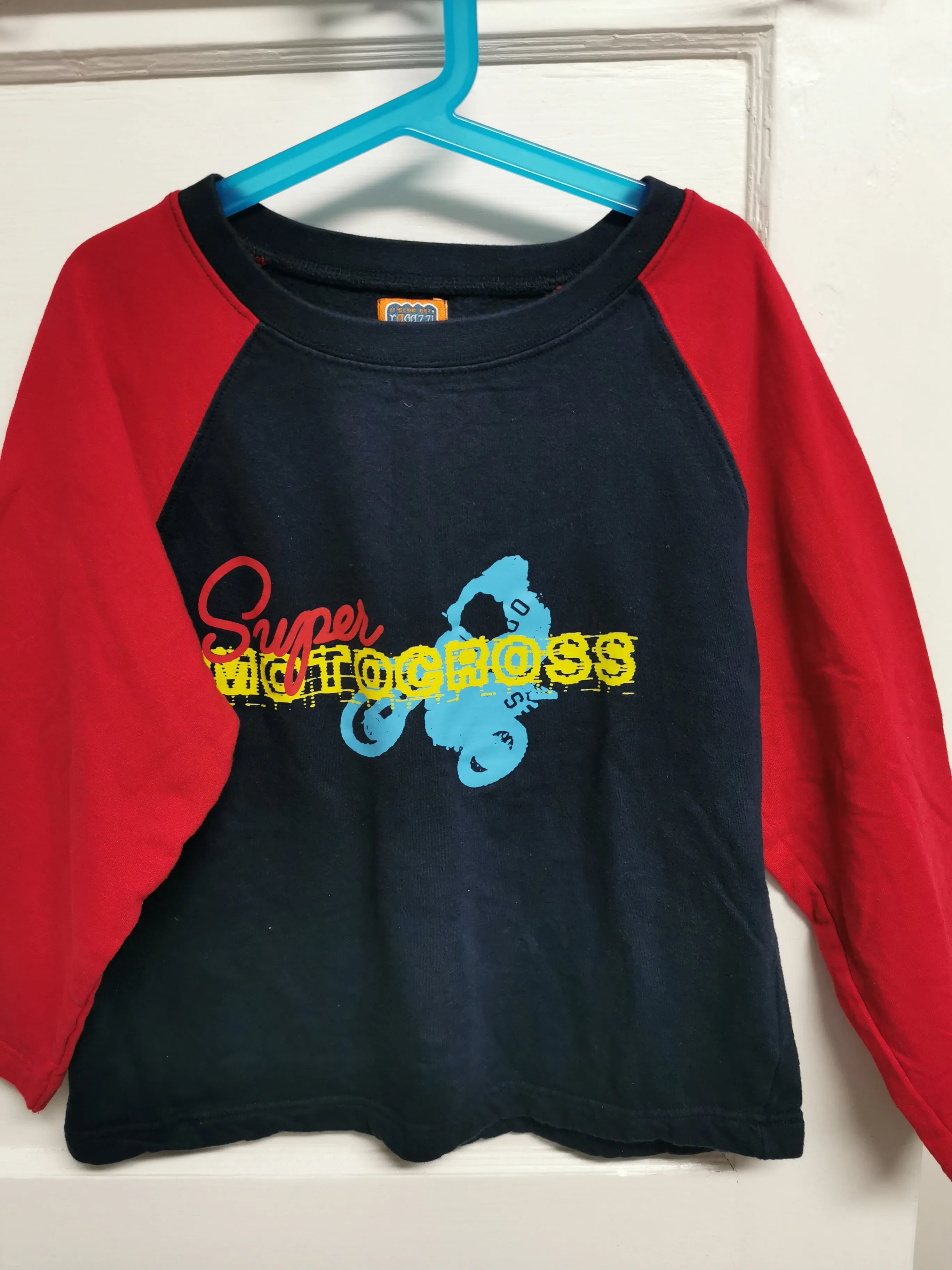 BOY SIZE 9/10 YEARS - RAGAZZI, Soft Motocross Sweater EUC B31