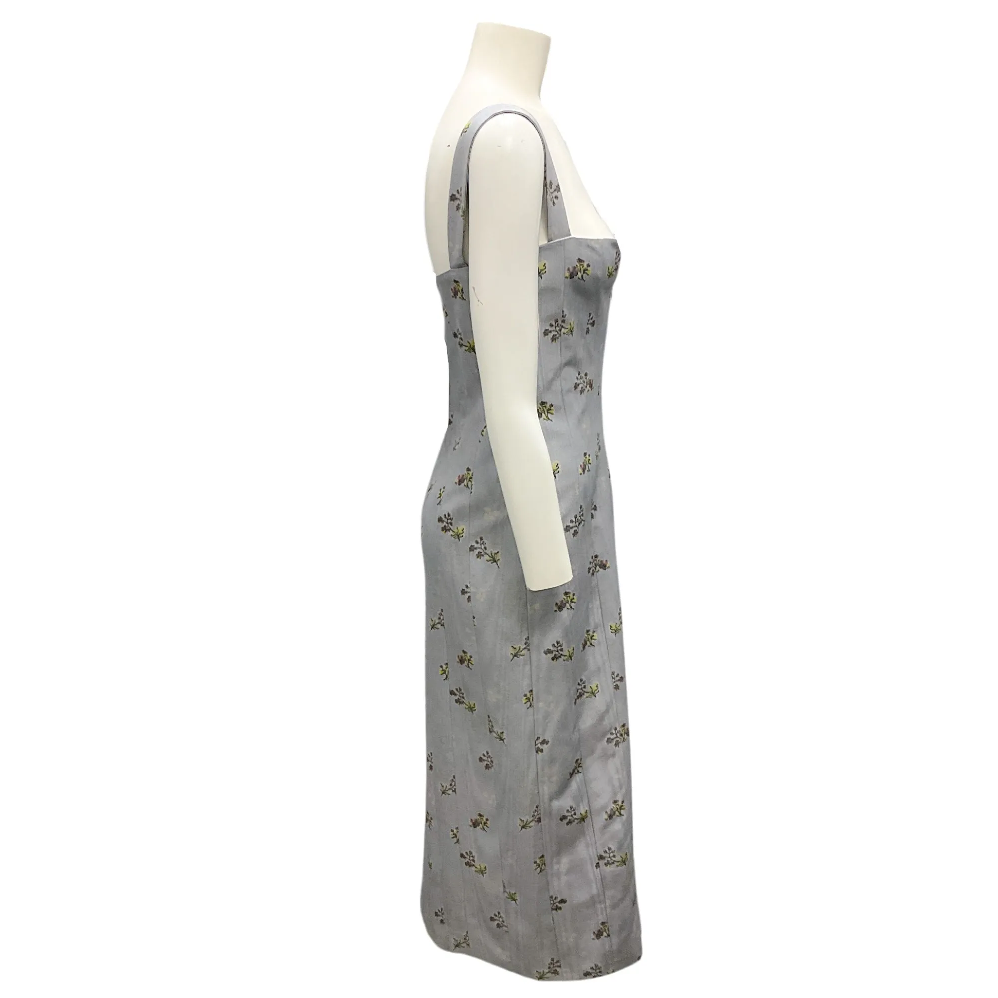 Brock Collection Lavender Multi Deon Floral Midi Dress