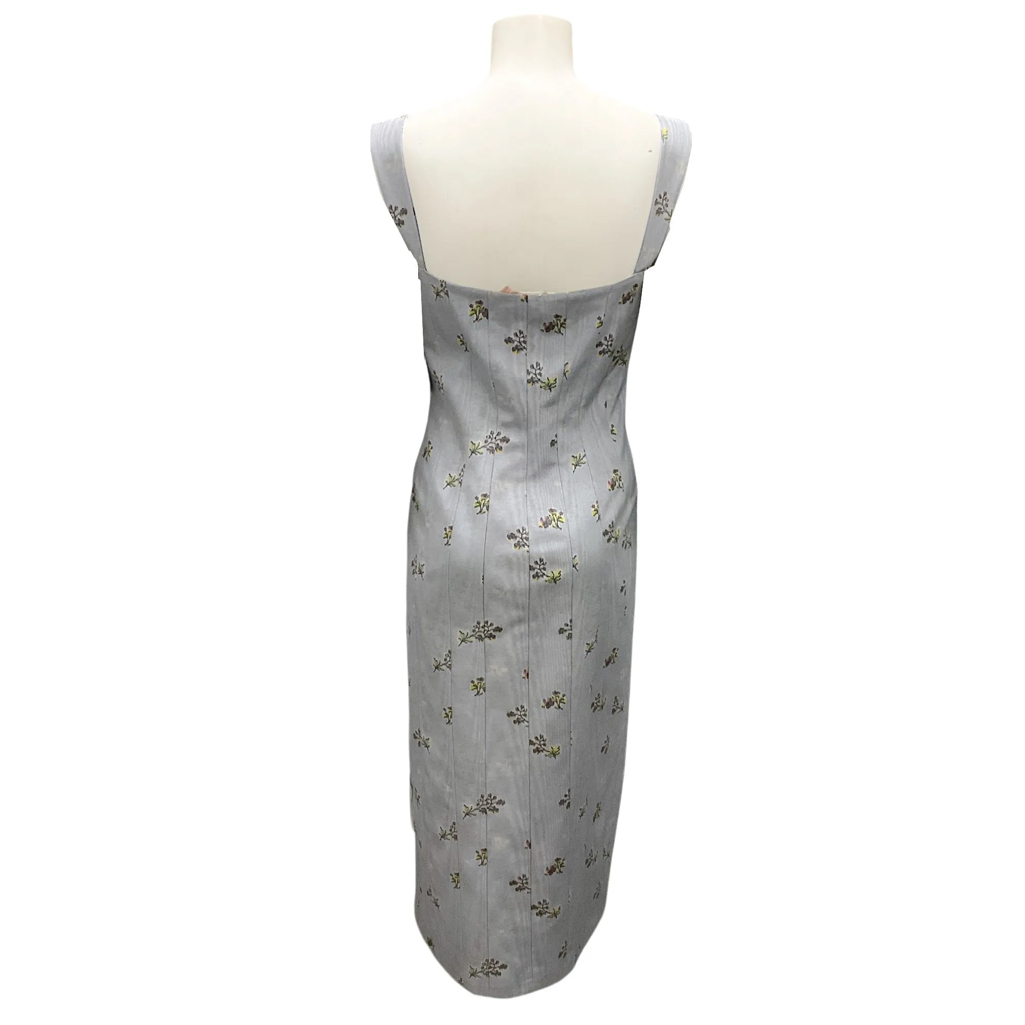 Brock Collection Lavender Multi Deon Floral Midi Dress