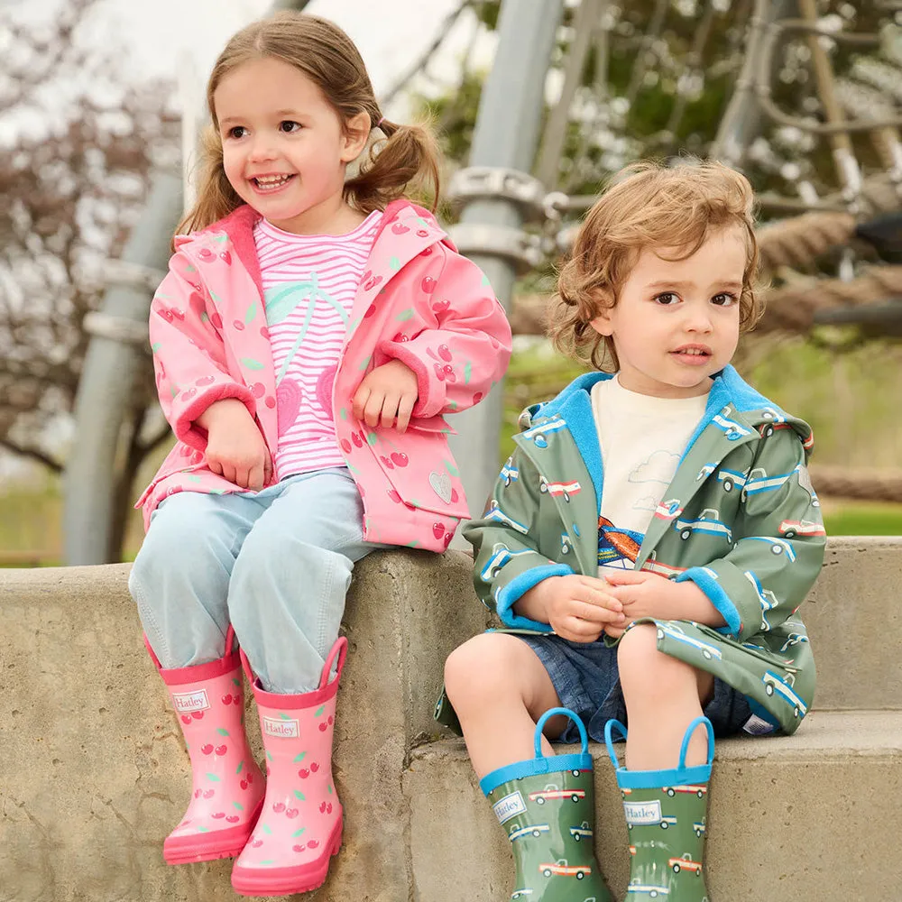 Button-Up Rain Jacket | Cherries