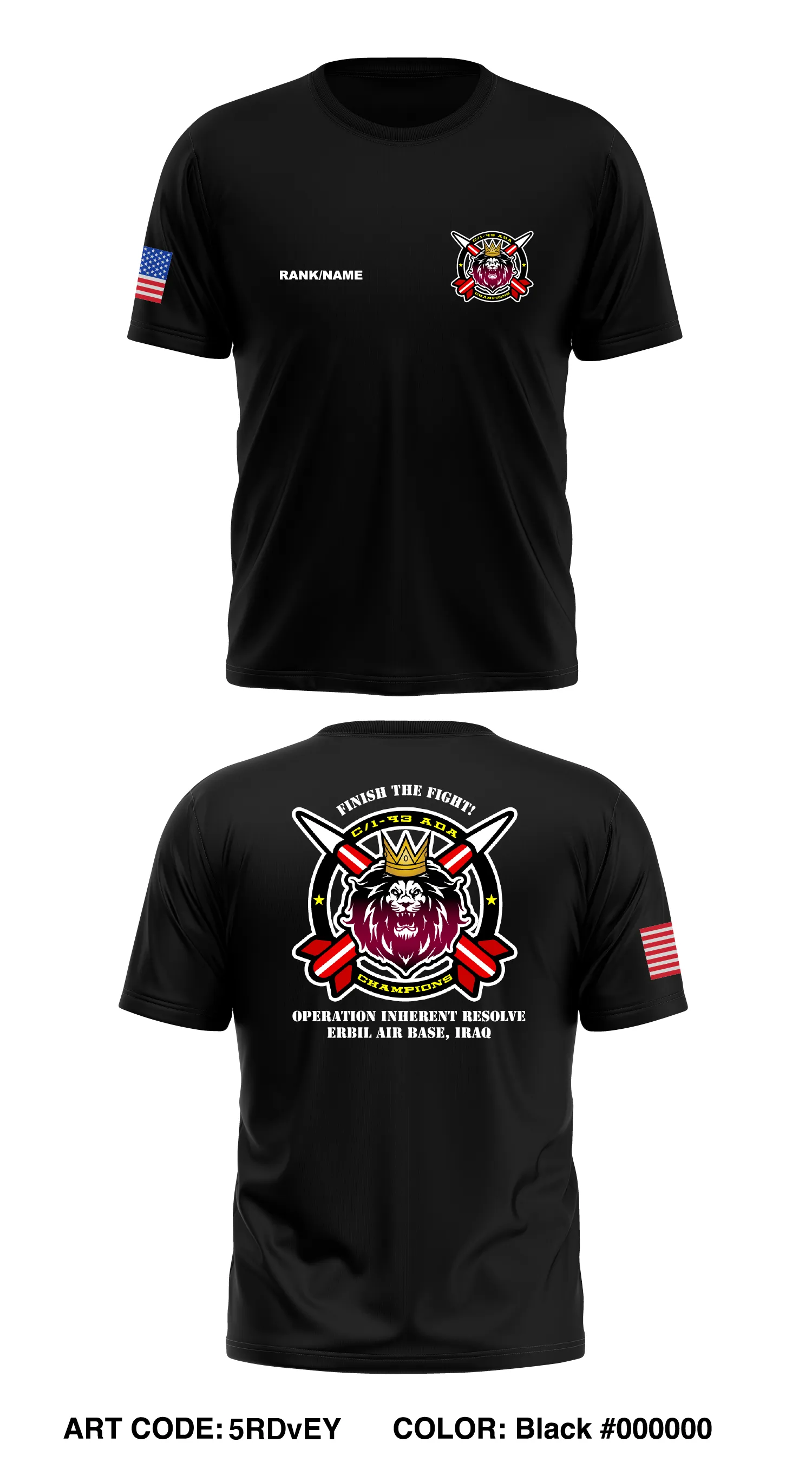 C BTRY, 1st BN, 43rd ADA Store 1 Core Men's SS Performance Tee - 5RDvEY