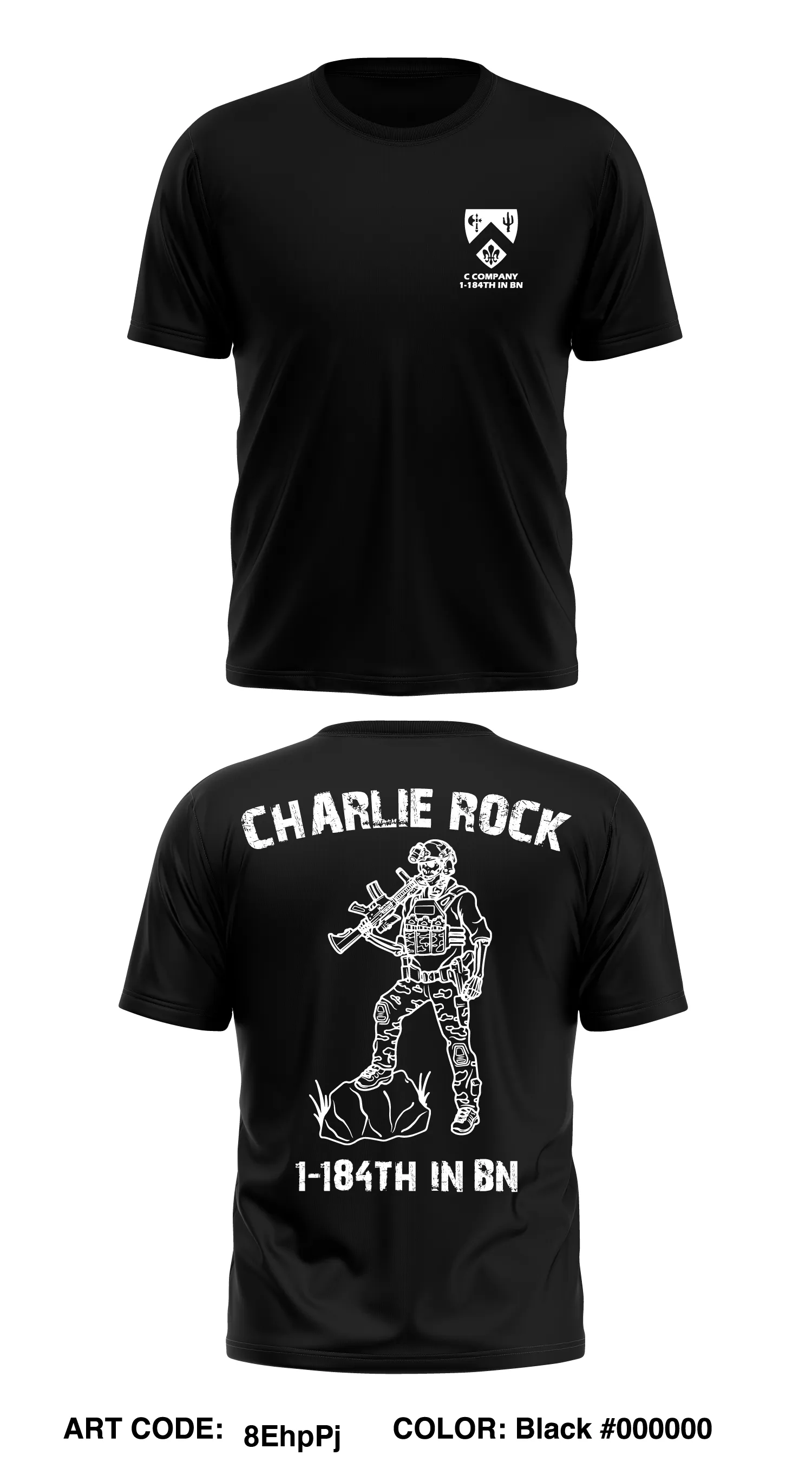 C Co 1-184th IN BN Store 1 Core Men's SS Performance Tee - 8EhpPj