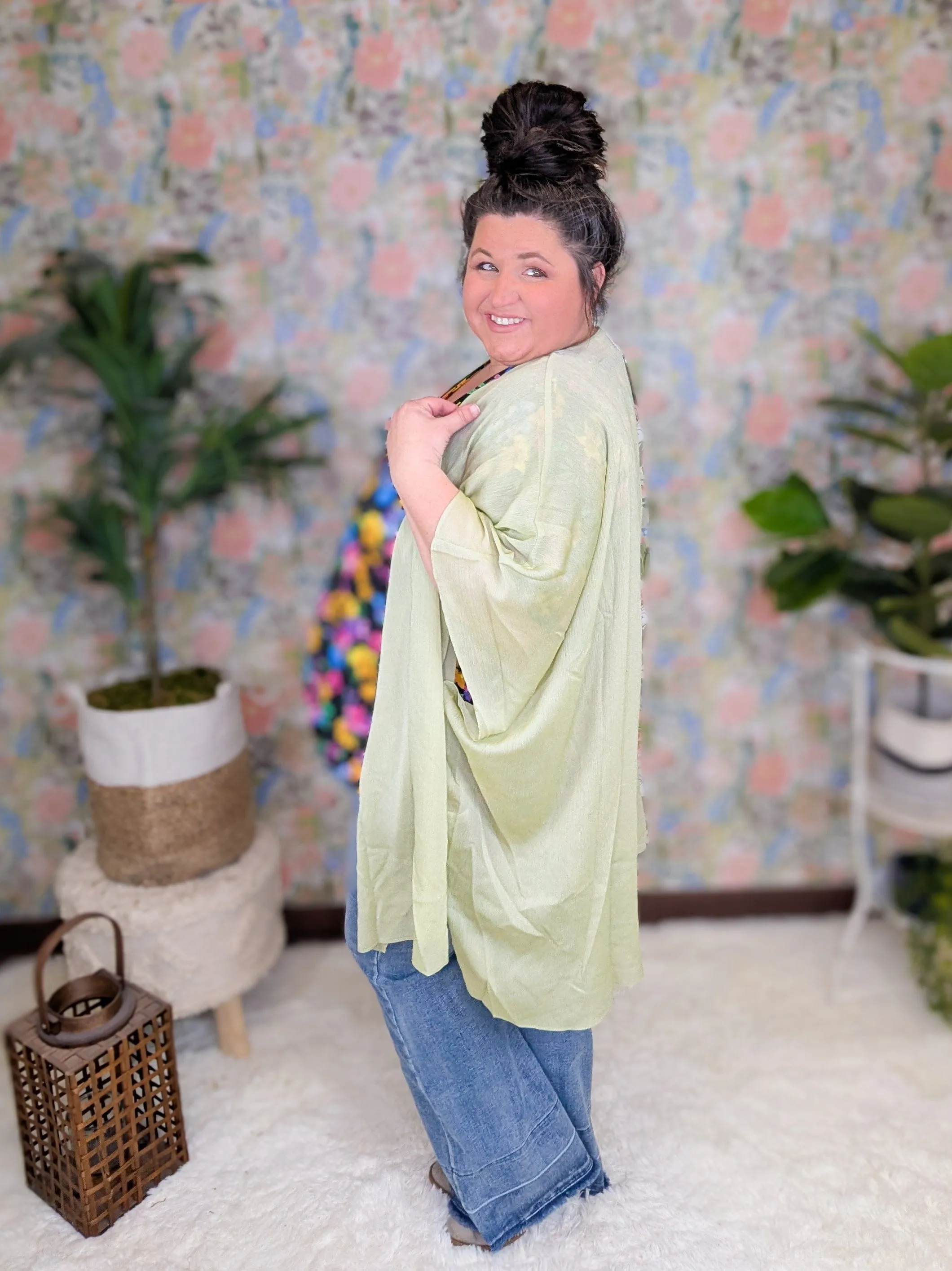 Camilla Solid Textured Lightweight Kimono (2 Colors)