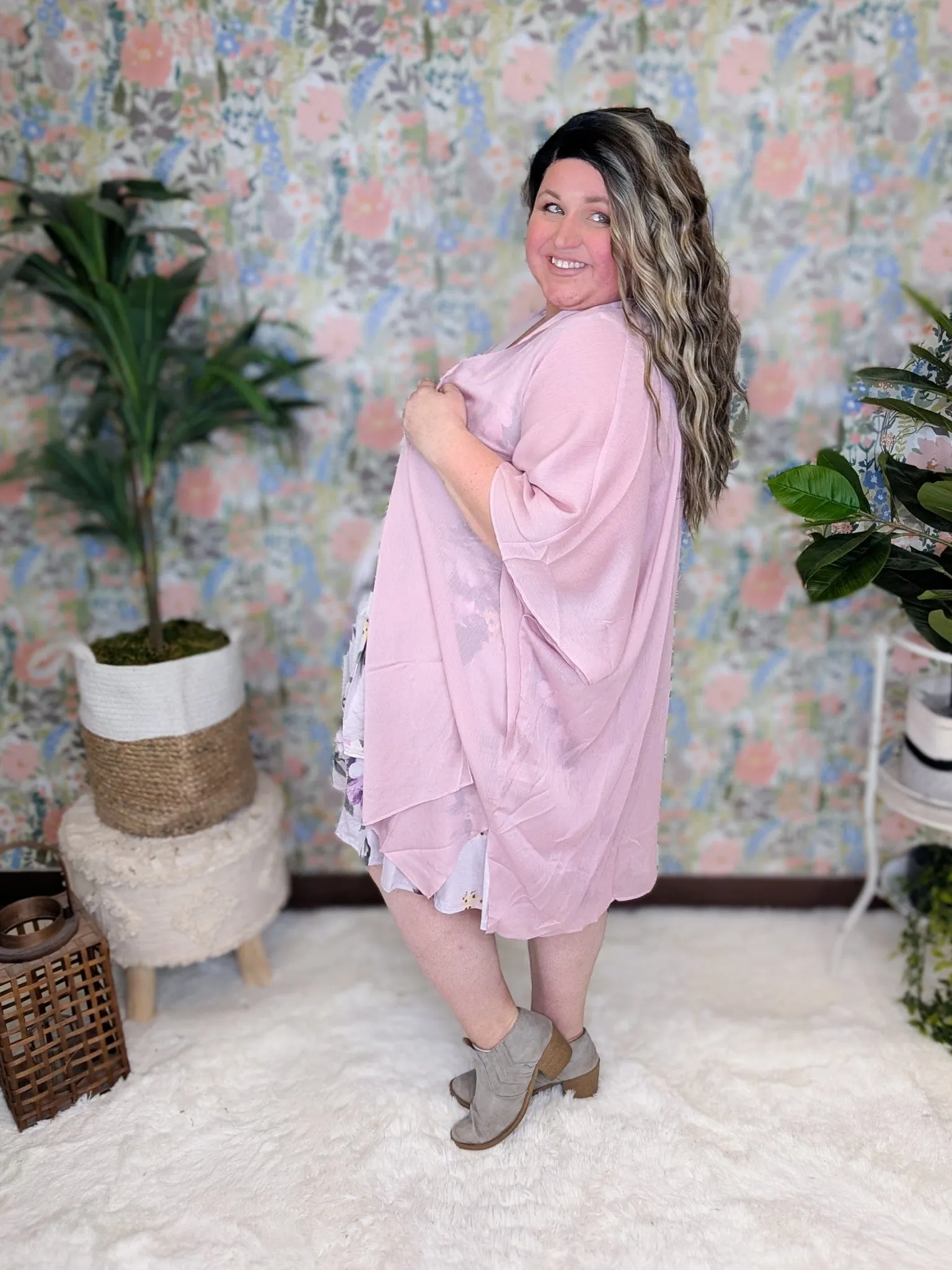 Camilla Solid Textured Lightweight Kimono (2 Colors)