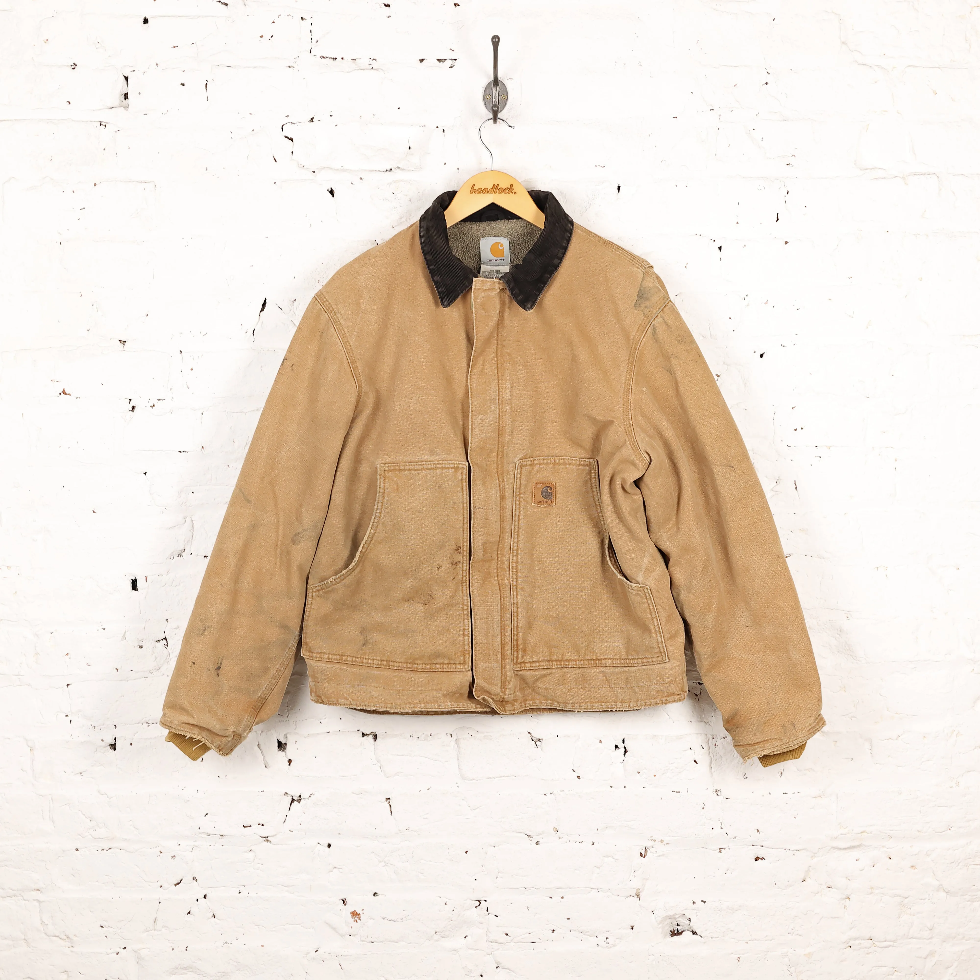 Carhartt Fleece Lined Detroit Work Jacket - Brown - M