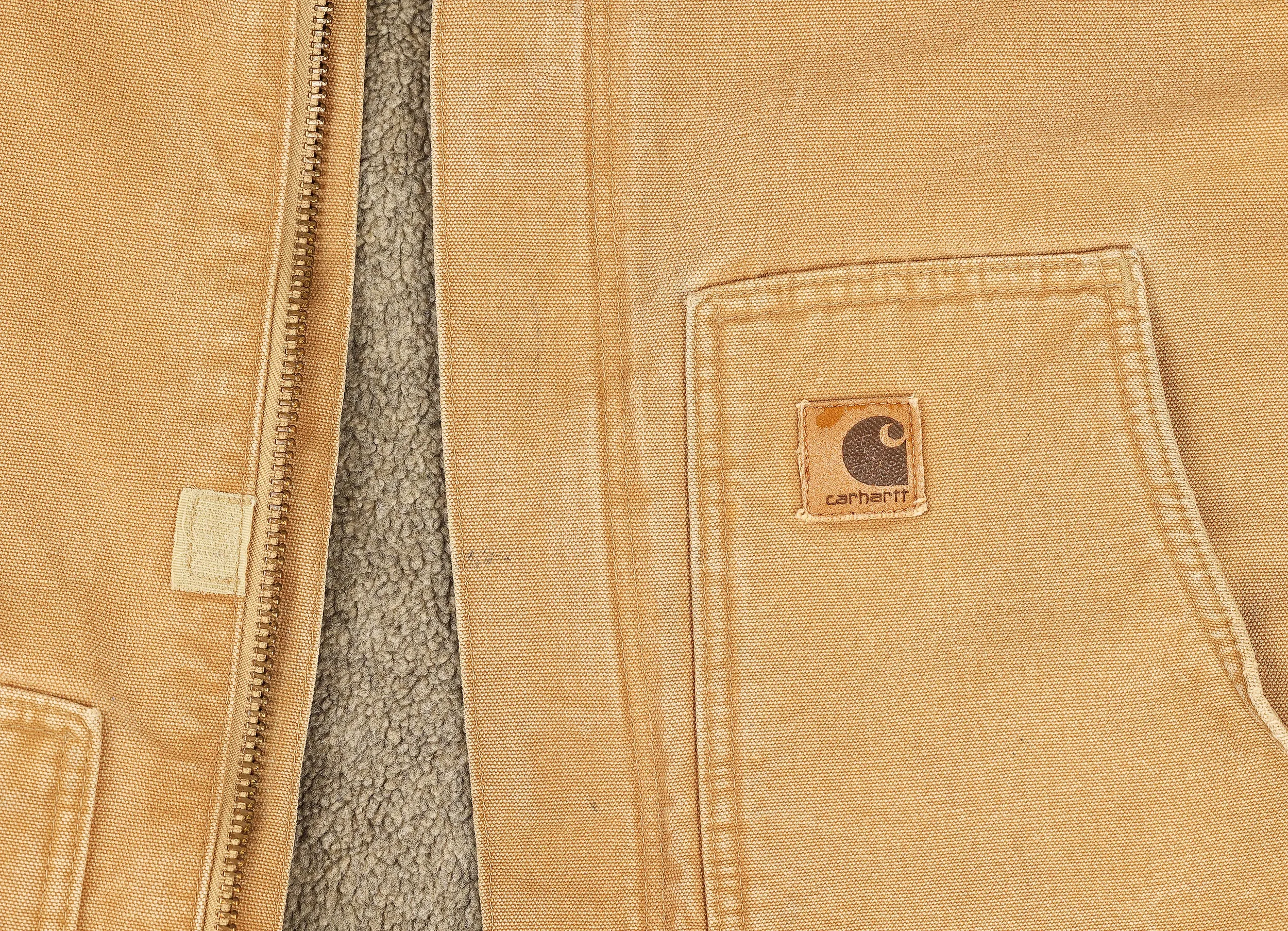 Carhartt Fleece Lined Detroit Work Jacket - Brown - M